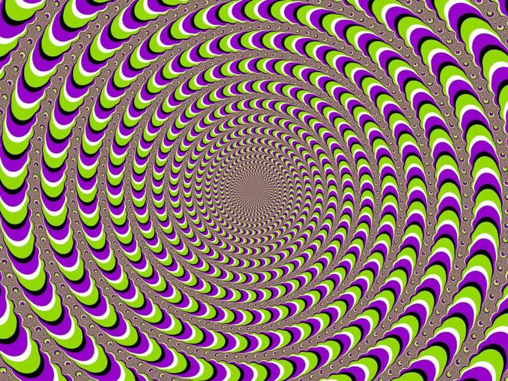 Trippy Desktop, purple, green, SD Desktop Wallpaper