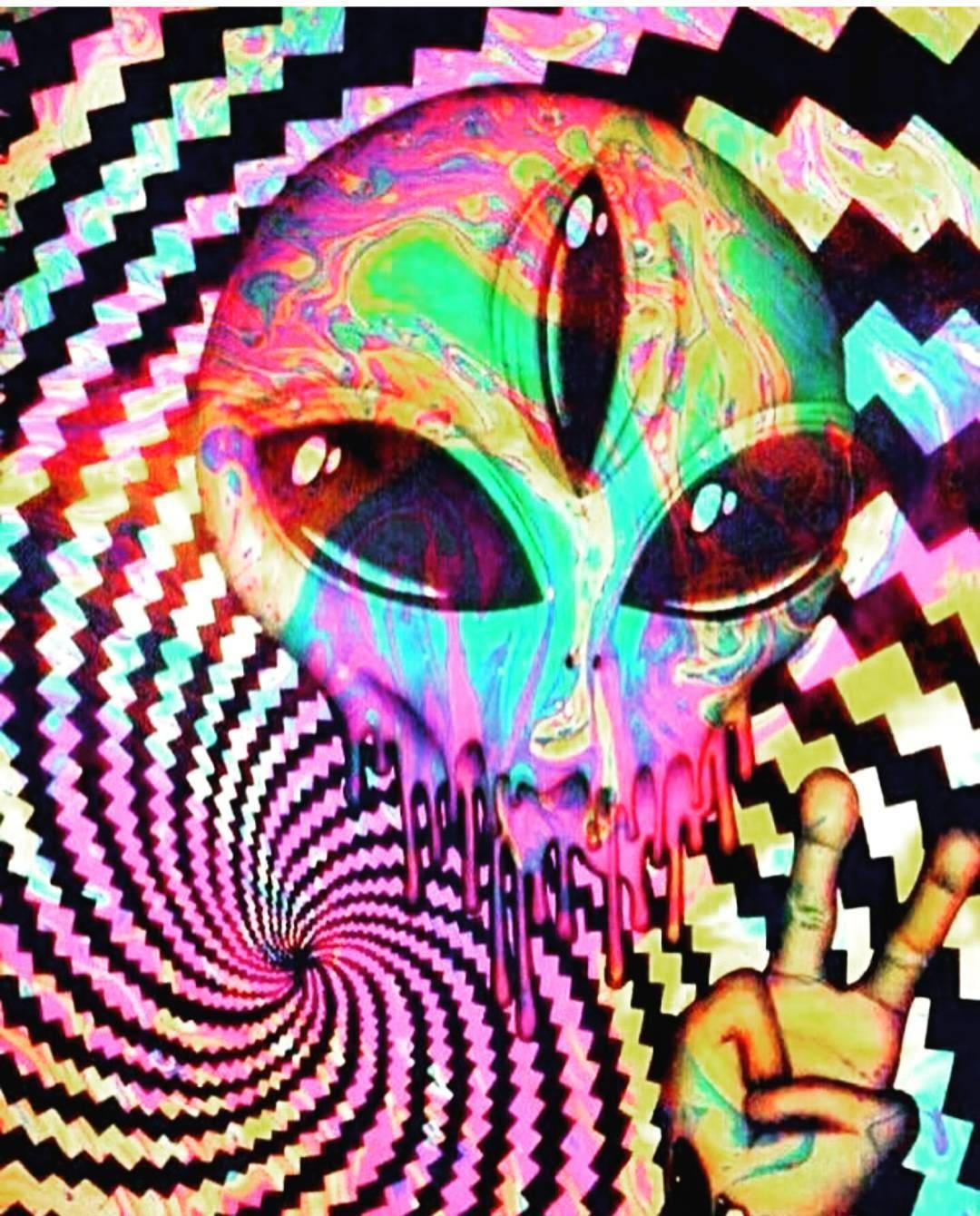 Trippy Face, rainbow skin, large eyes, HD Phone Wallpaper