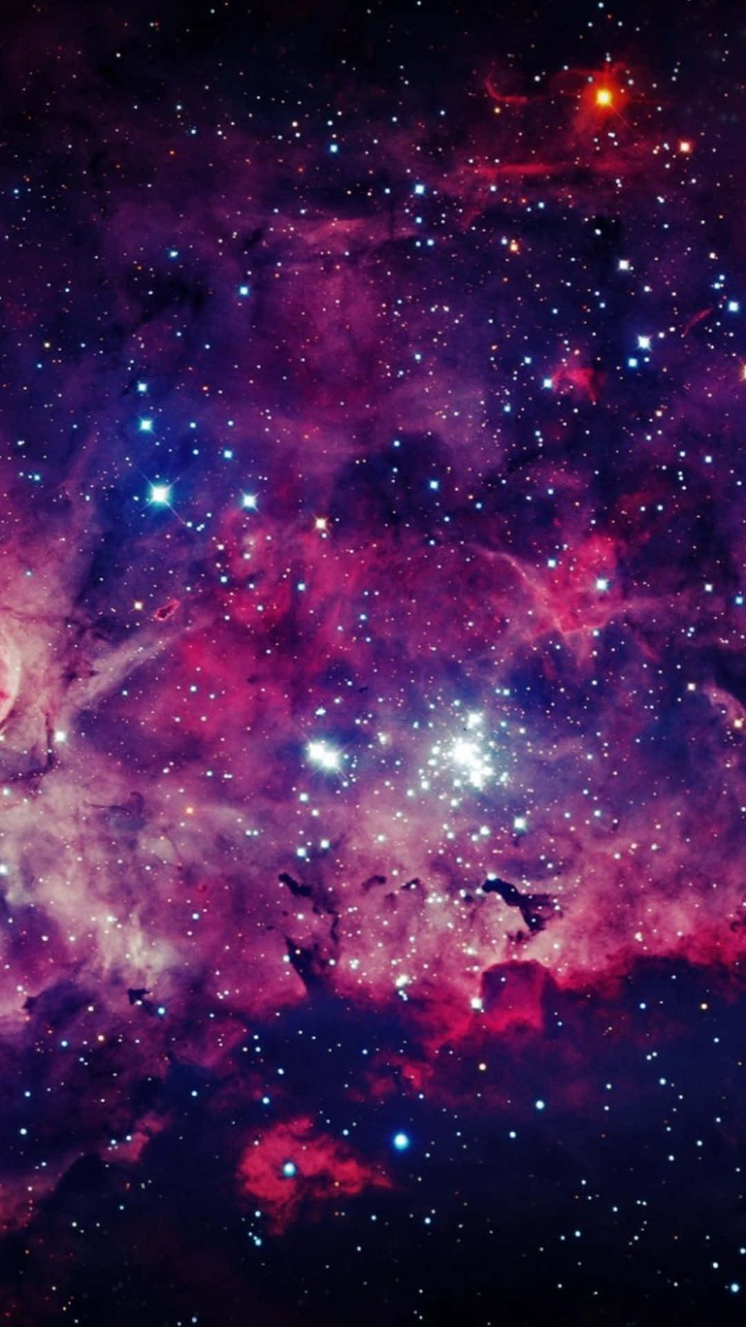 Trippy Galaxy, magenta, indigo, Full HD Phone Wallpaper