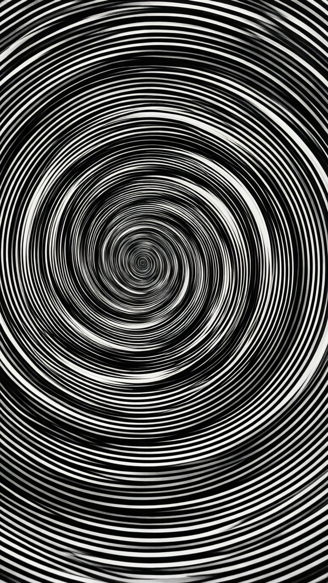 hypnotic spiral, black and white, optical illusion, Full HD Phone Wallpaper