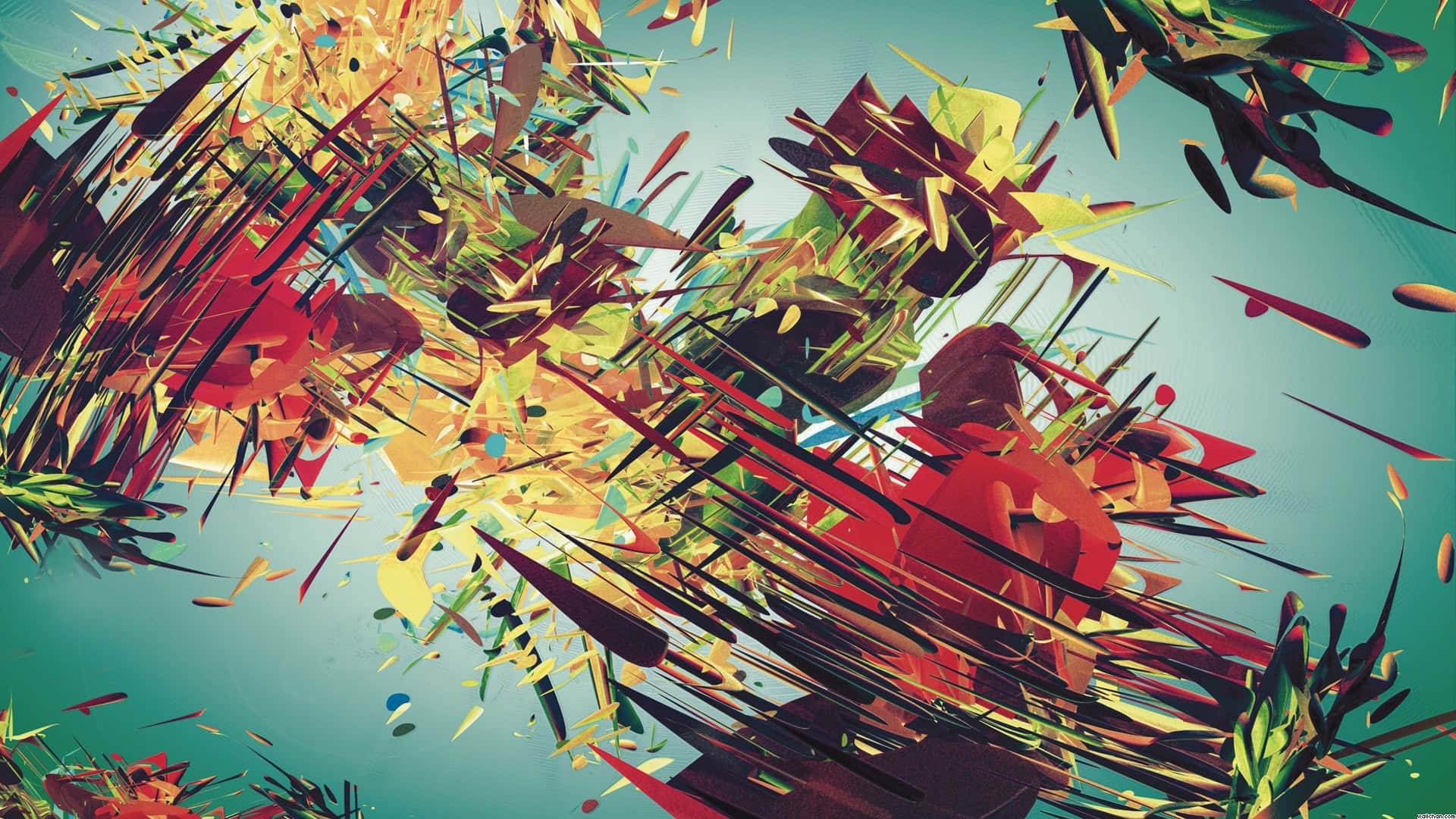 Trippy Nature, red, yellow, Full HD Desktop Wallpaper