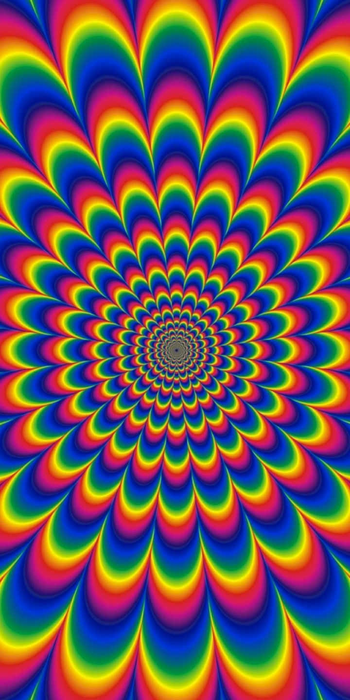Trippy Neon Lights, rainbow hues, psychedelic spiral, HD Phone Wallpaper