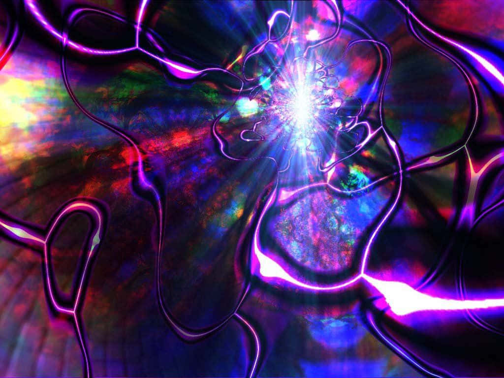 neon purple, electric blue, blinding white core, SD Desktop Wallpaper