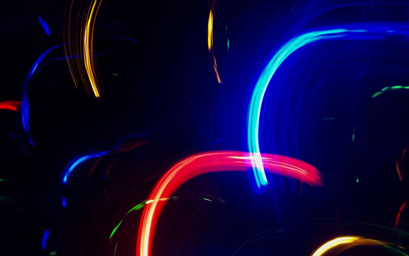 neon light lines, blue, red, HD Desktop Wallpaper
