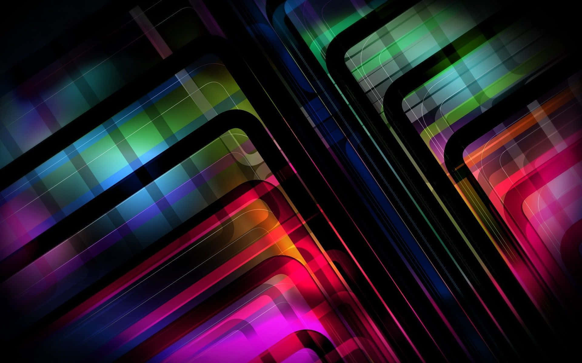 Psychedelic Neon Lights, neon streaks, glowing gradients, Full HD Desktop Wallpaper