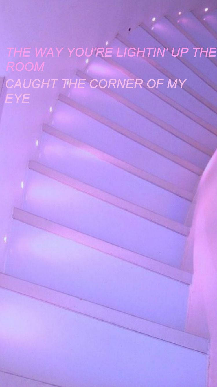 pastel purple aesthetic, staircase, soft purple light, HD Phone Wallpaper