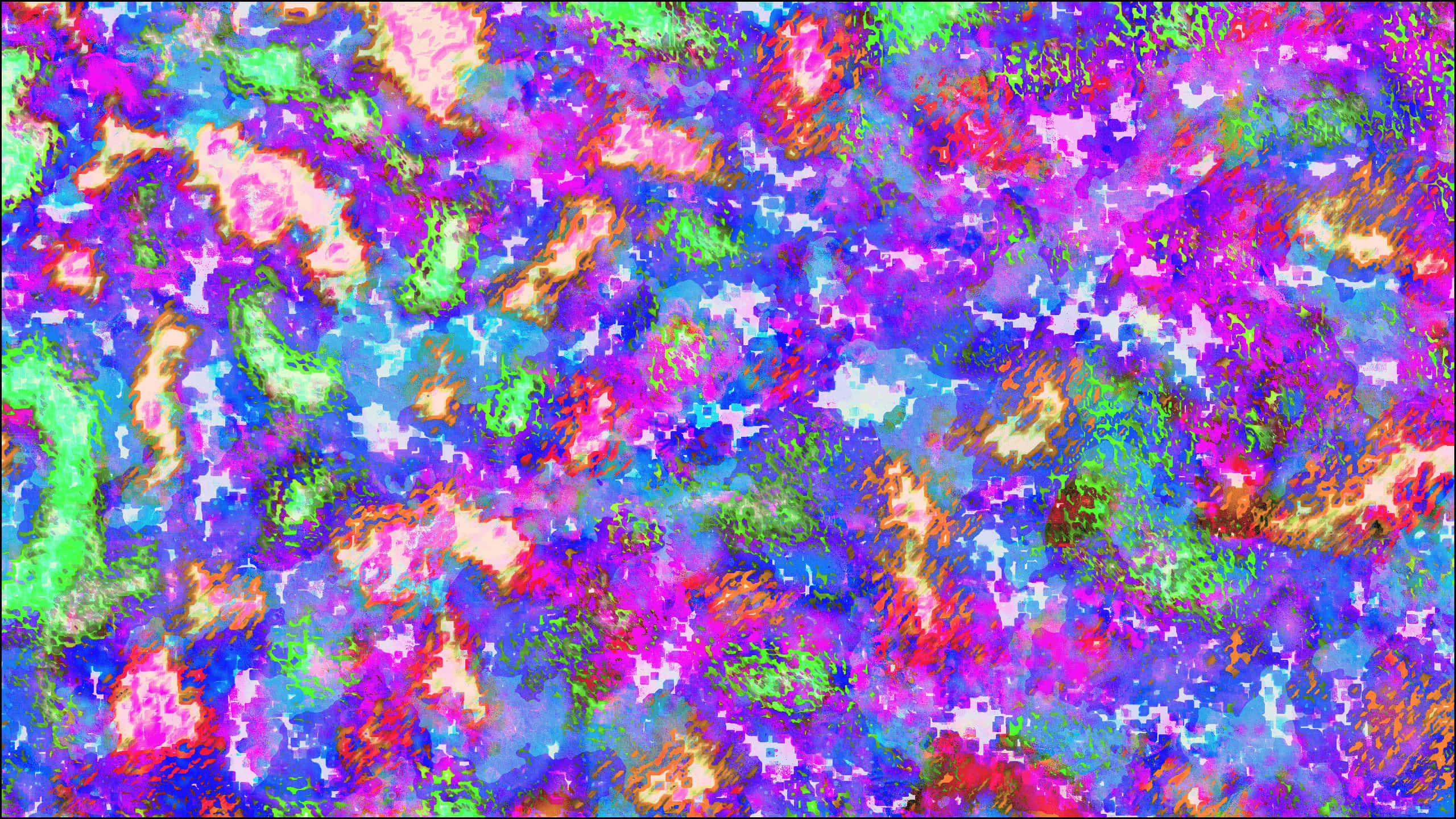 Trippy Sky, 2560 x 1440, neon colors, 2K Desktop Wallpaper