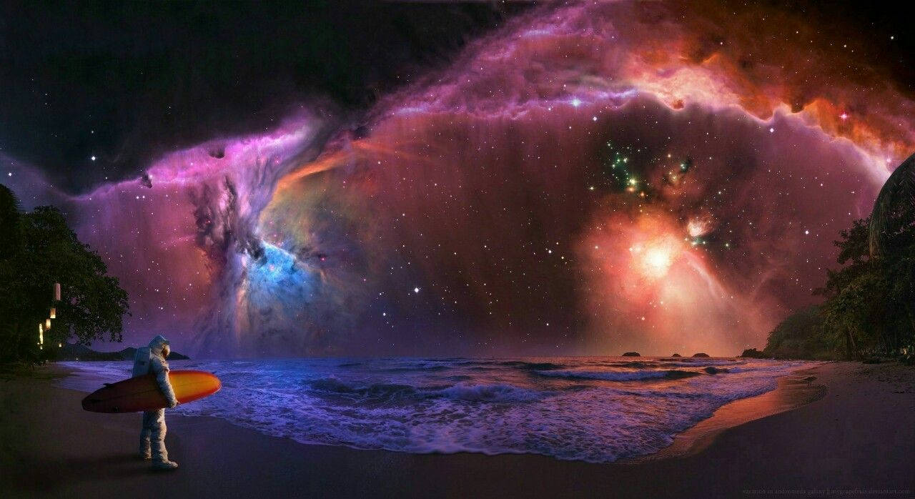Trippy, outer space, nebula, HD Desktop Wallpaper