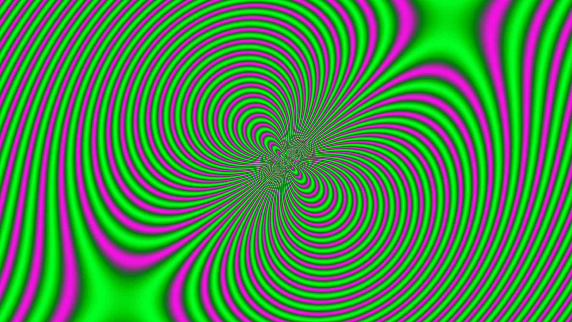 vibrant green, magenta, concentric rings, Full HD Desktop Wallpaper