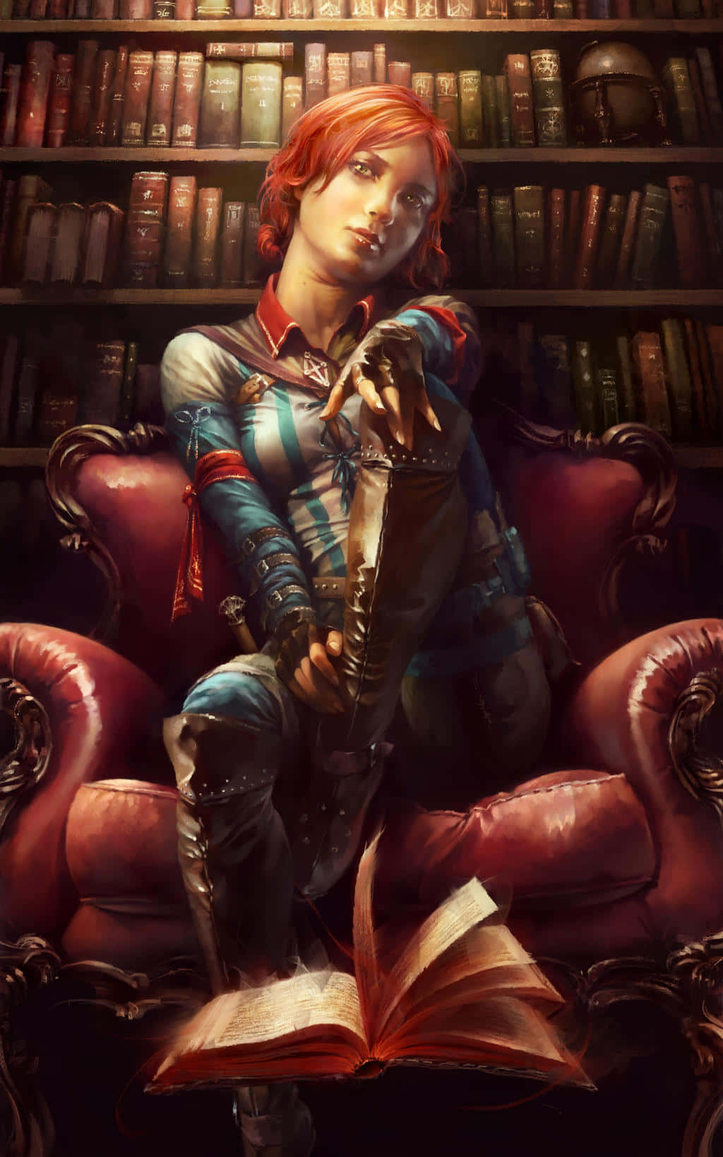 Triss Merigold, red-haired woman, adventurer gear, HD Phone Wallpaper