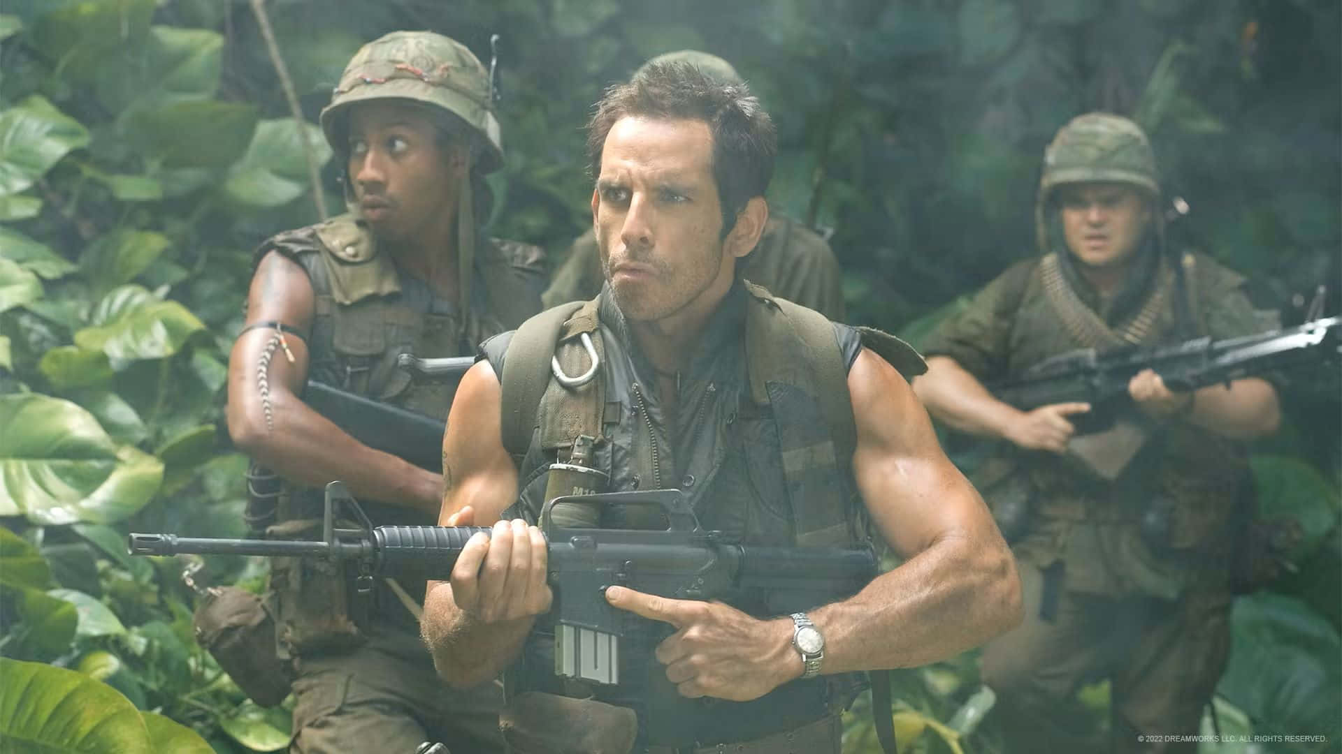 Tropic Thunder, jungle patrol, jungle gear, Full HD Desktop Wallpaper