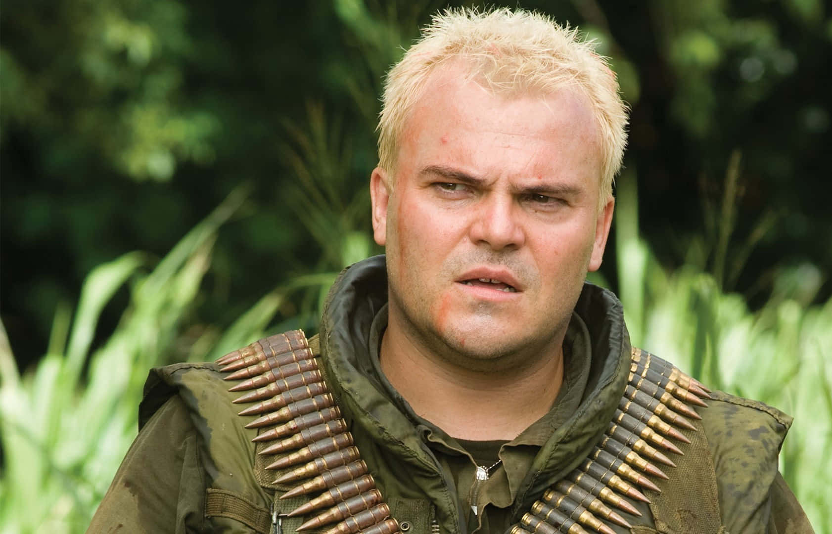 Tropic Thunder, jungle, green military jacket, HD Desktop Wallpaper