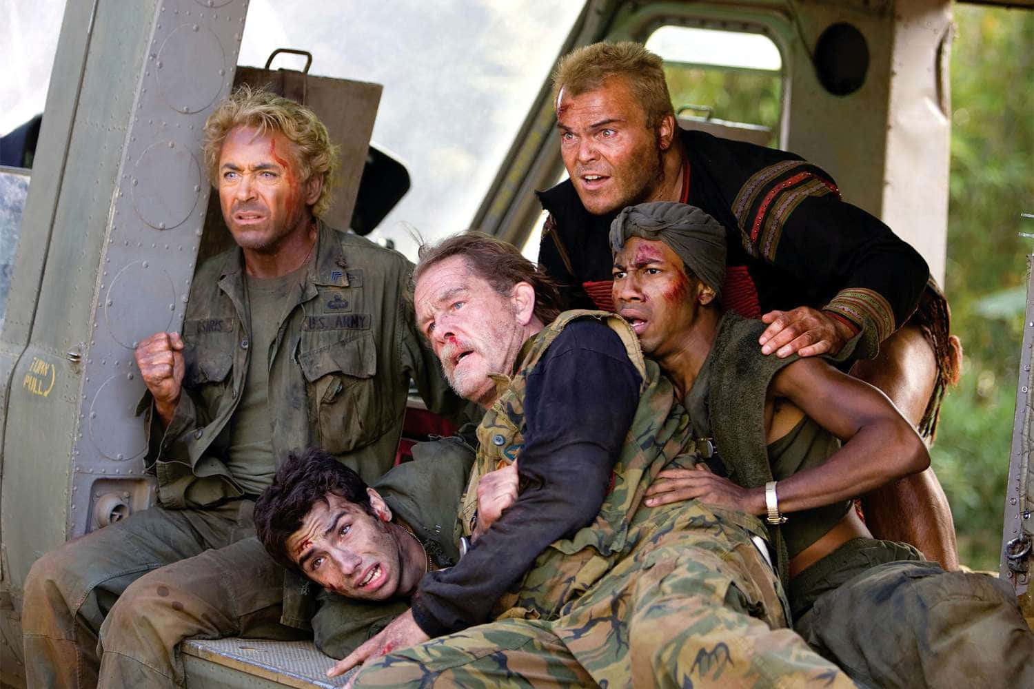 Tropic Thunder, helicopter scene, military helicopter, HD Desktop Wallpaper