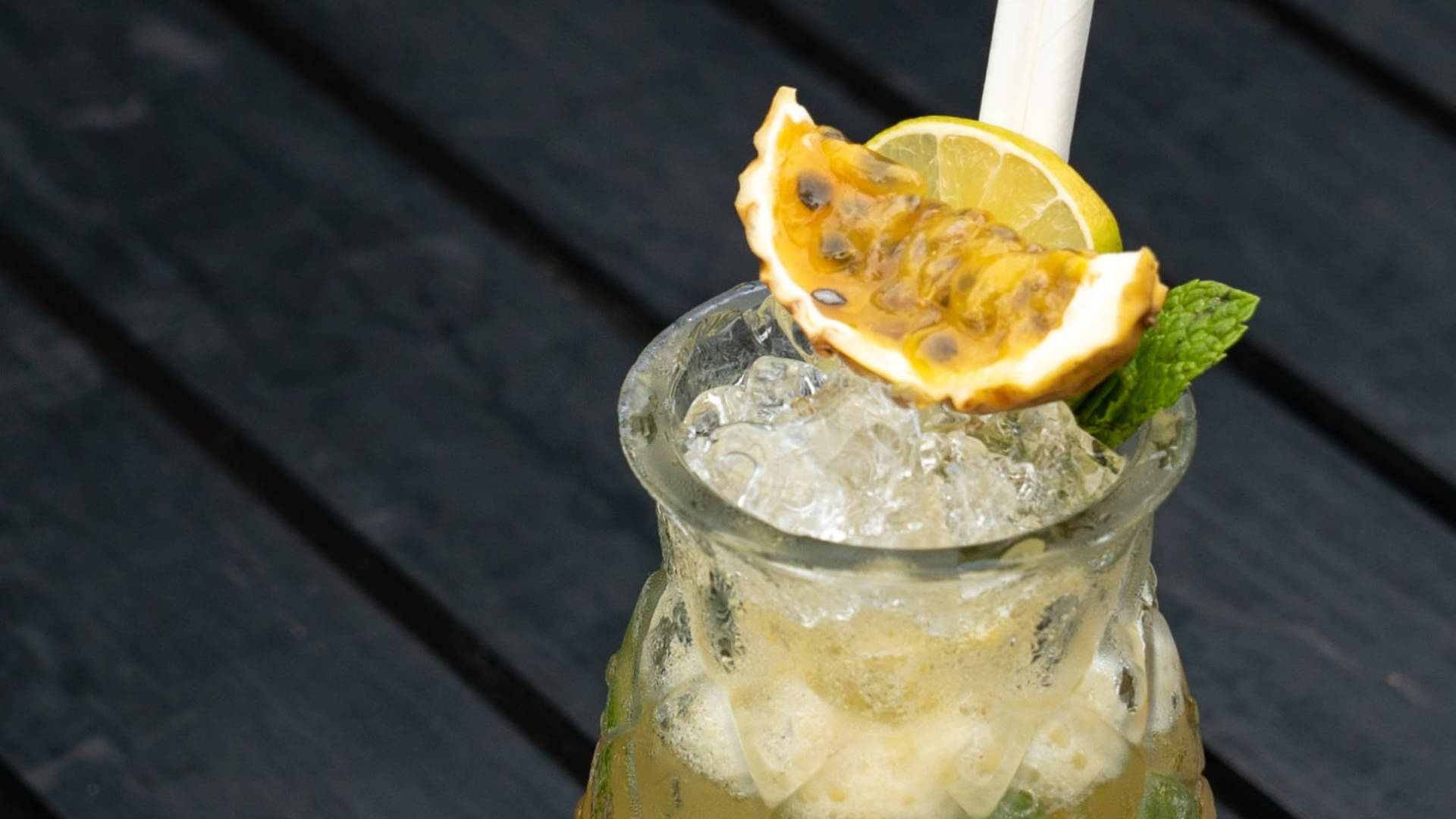 passion fruit, lemon, mint, Full HD Desktop Wallpaper