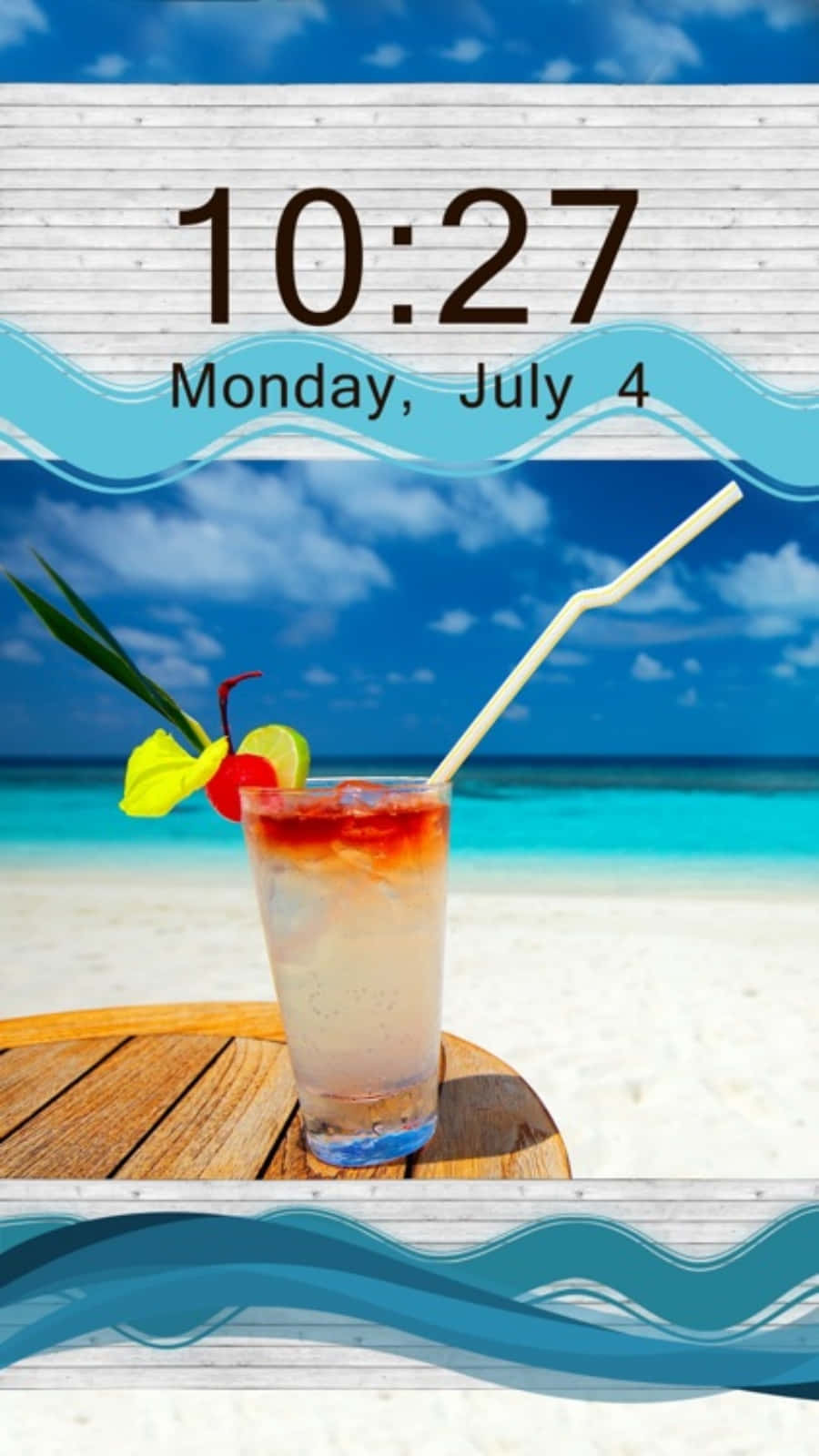 tropical cocktail, straw, fruit garnish, HD Phone Wallpaper