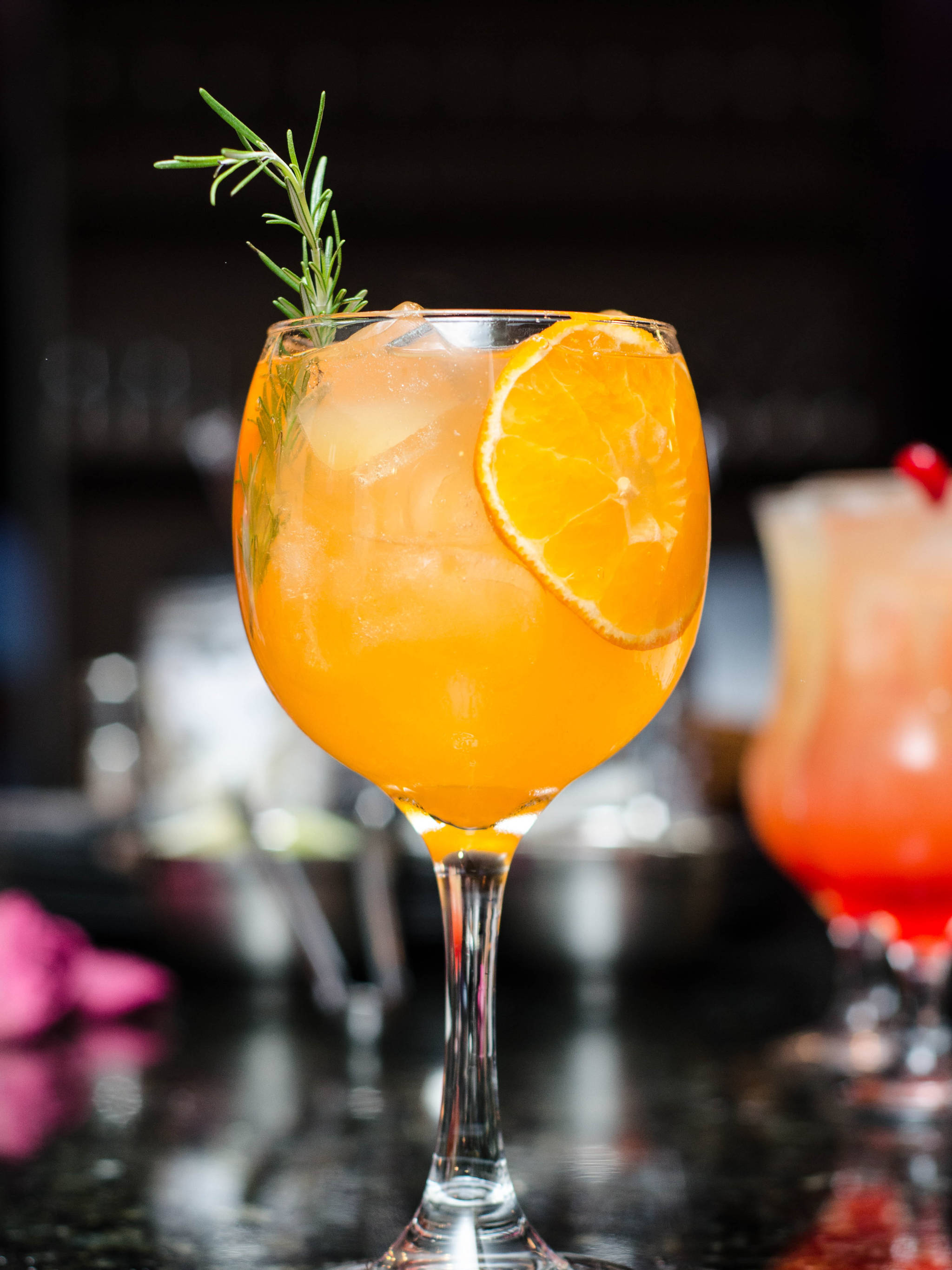 Screwdriver, tropical drink, orange cocktail, 2K Phone Wallpaper