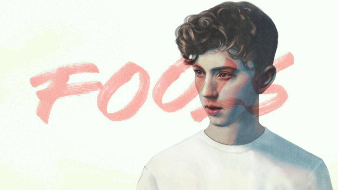 Troye Sivan, FOCUS, soft pink brushstrokes, HD Desktop Wallpaper