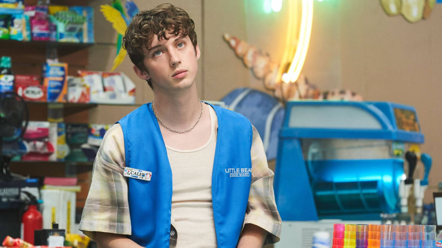 Troye Sivan, Florida teen, blue vest, HD Desktop Wallpaper