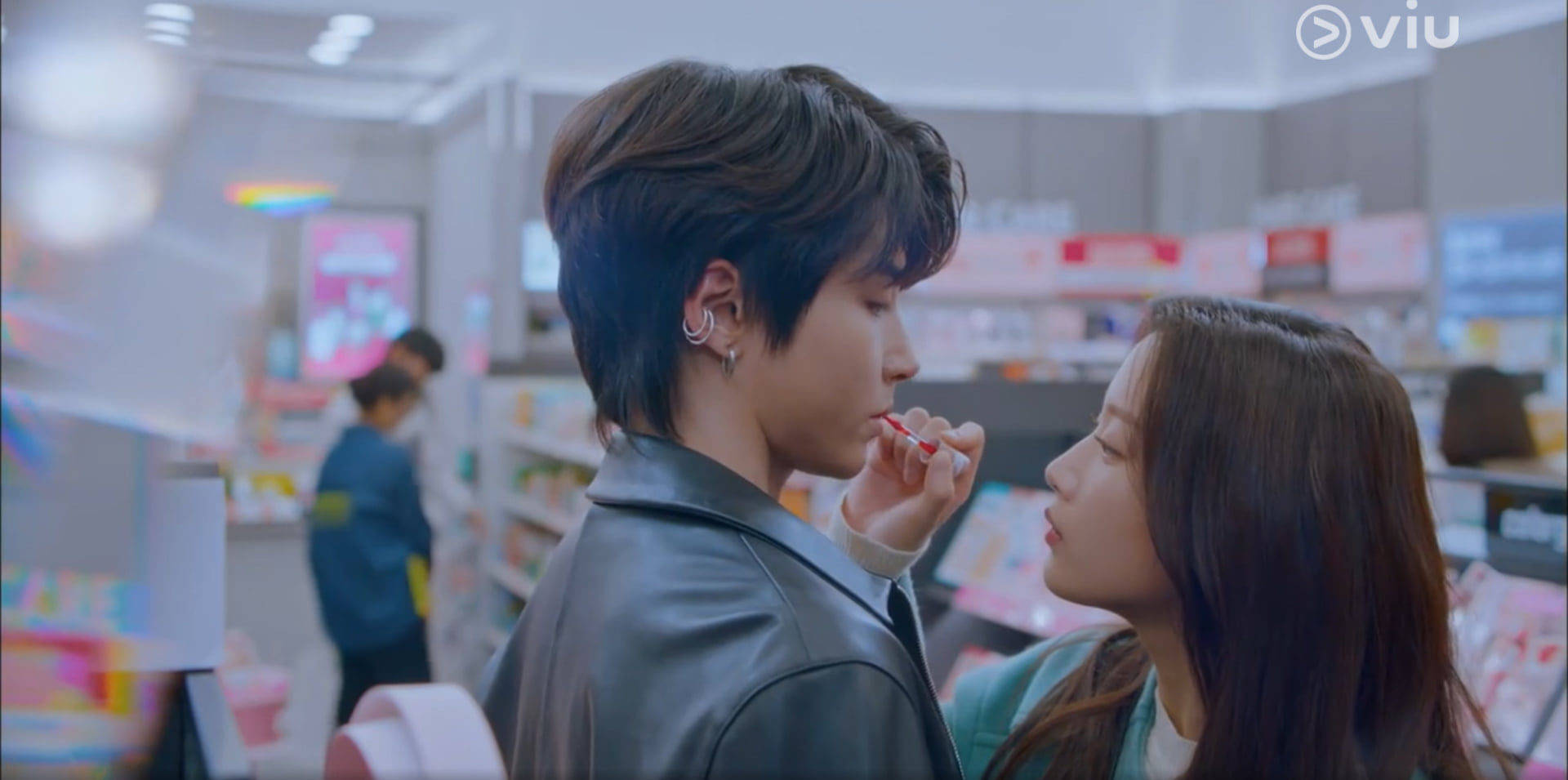 The Lip Tint Scene, True Beauty, leather jacket, Full HD Desktop Wallpaper