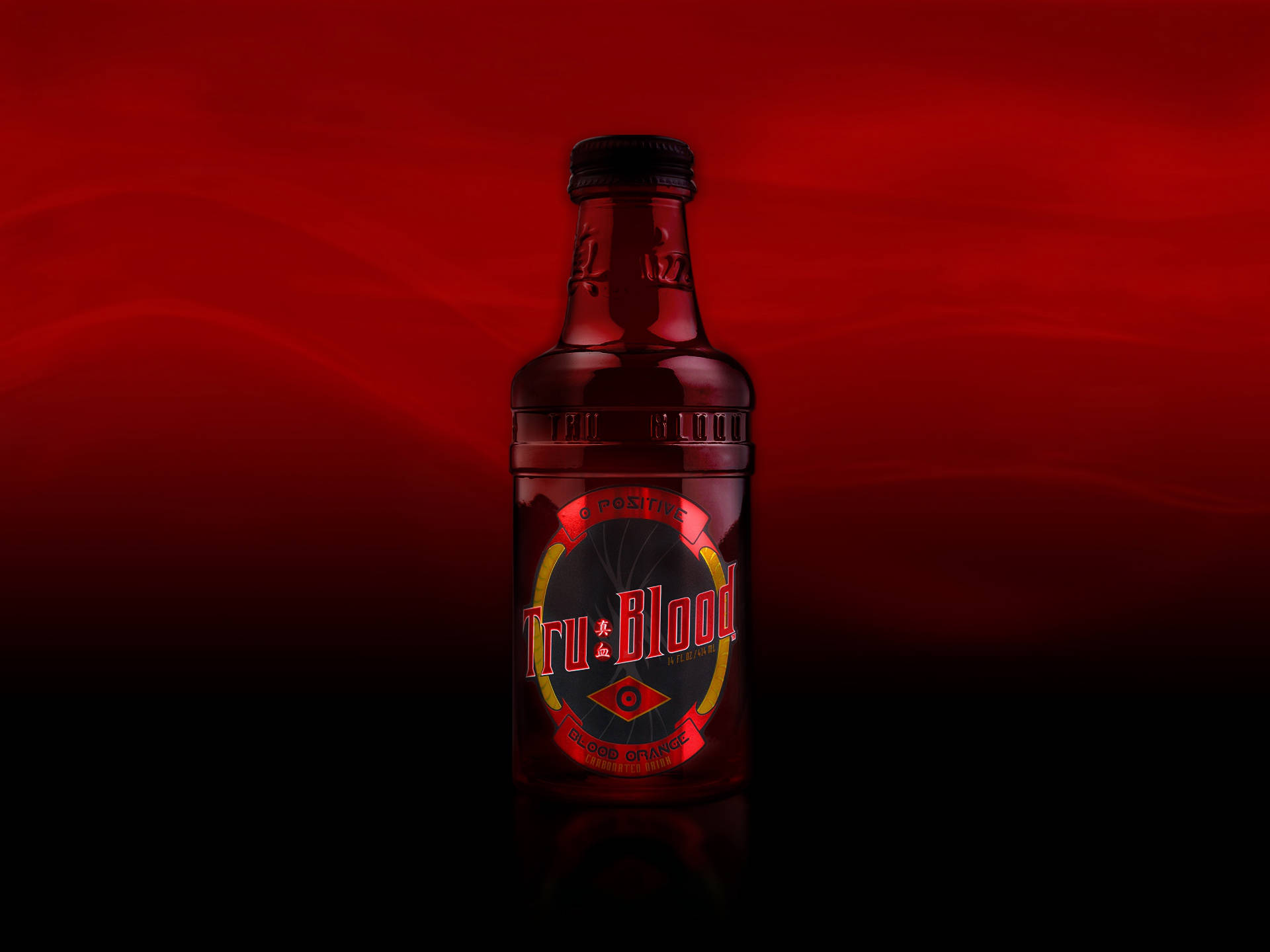 True Blood, dark red, glows, Full HD Desktop Wallpaper