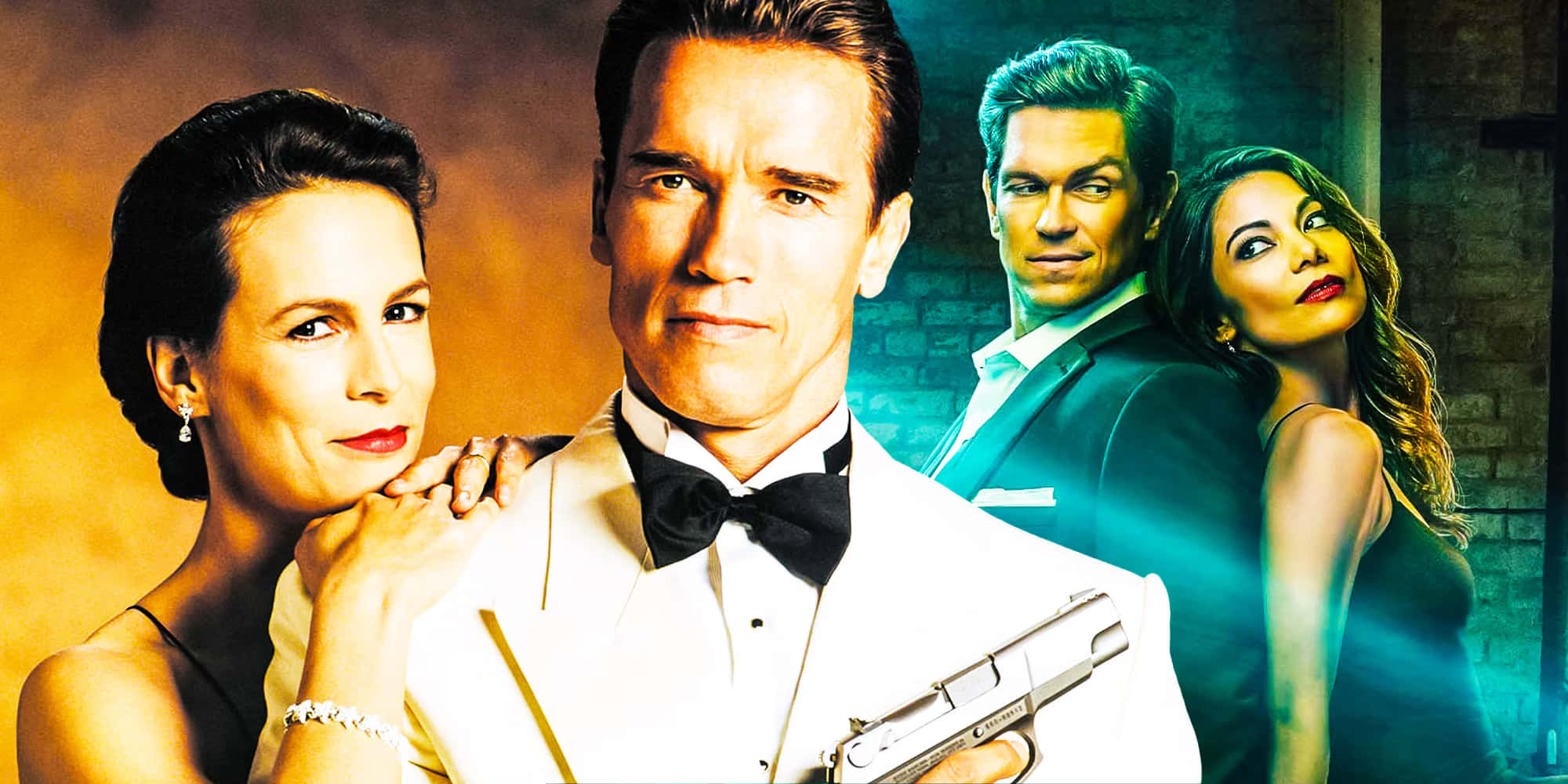 True Lies, action scene, formal wear, Full HD Desktop Wallpaper
