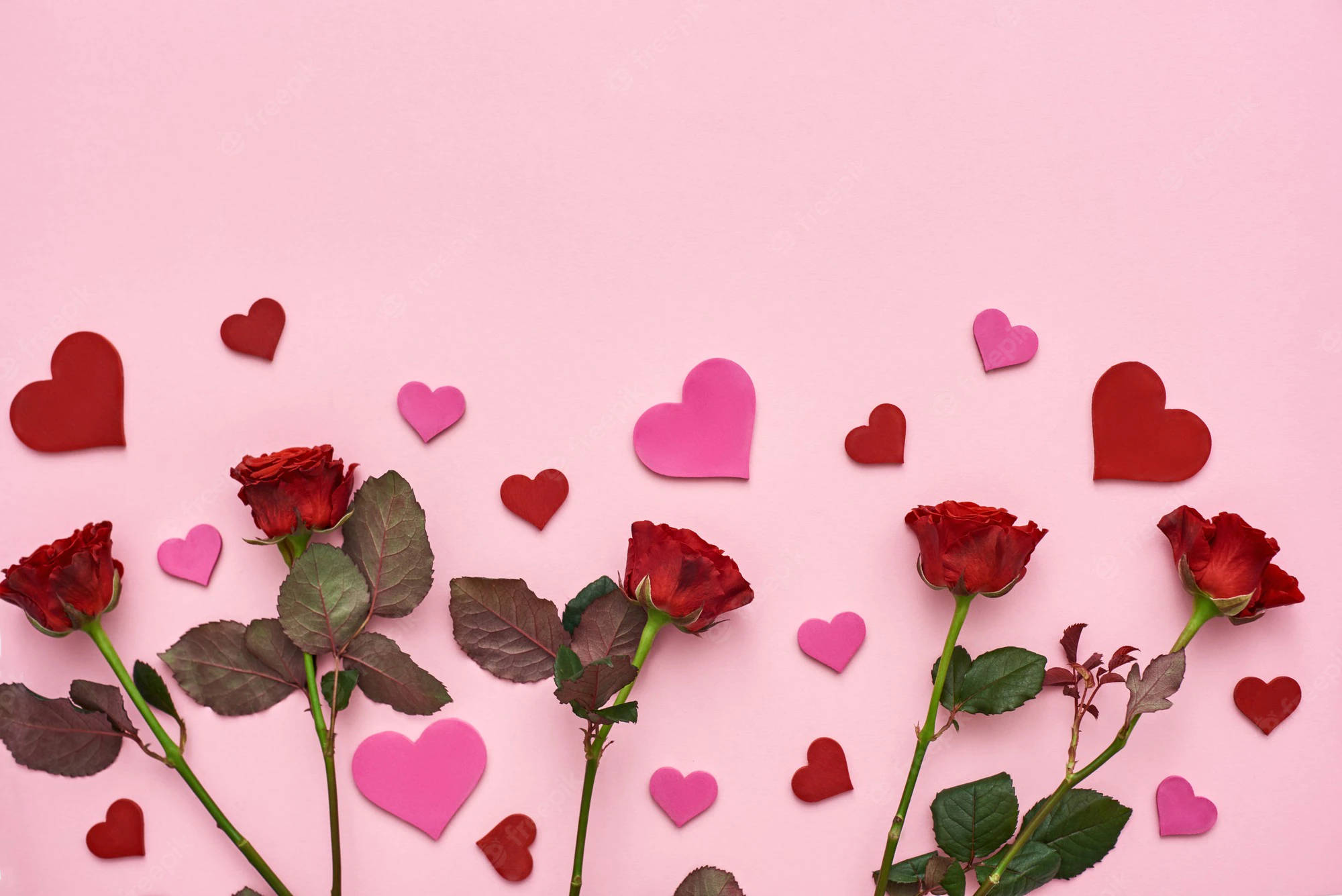True Love, roses, hearts, Full HD Desktop Wallpaper