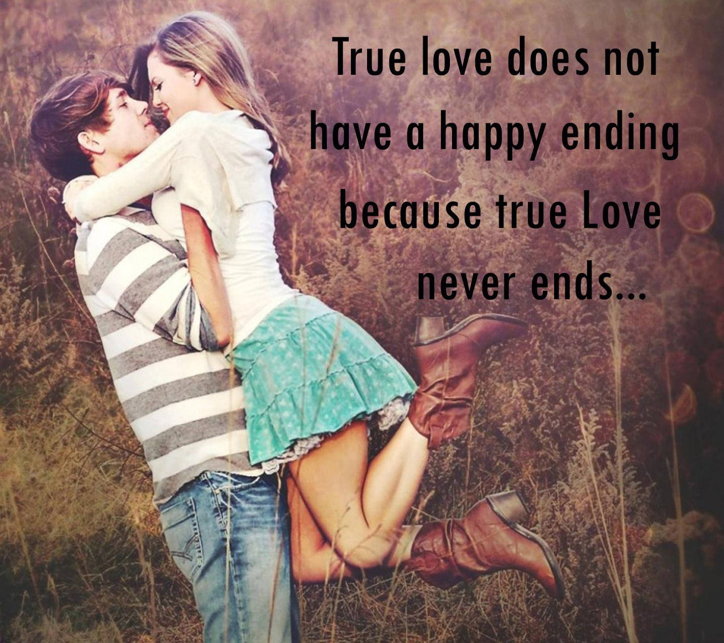 True Love, happy couple, field of tall golden grass, HD Desktop Wallpaper