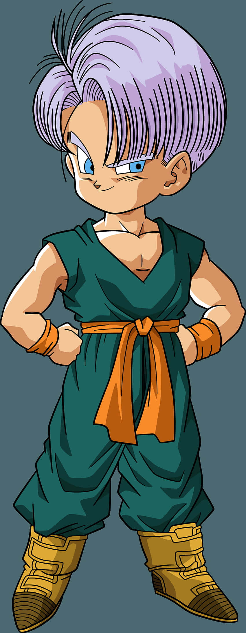 Trunks Phone, anime character, spiky lavender hair, Full HD Phone Wallpaper