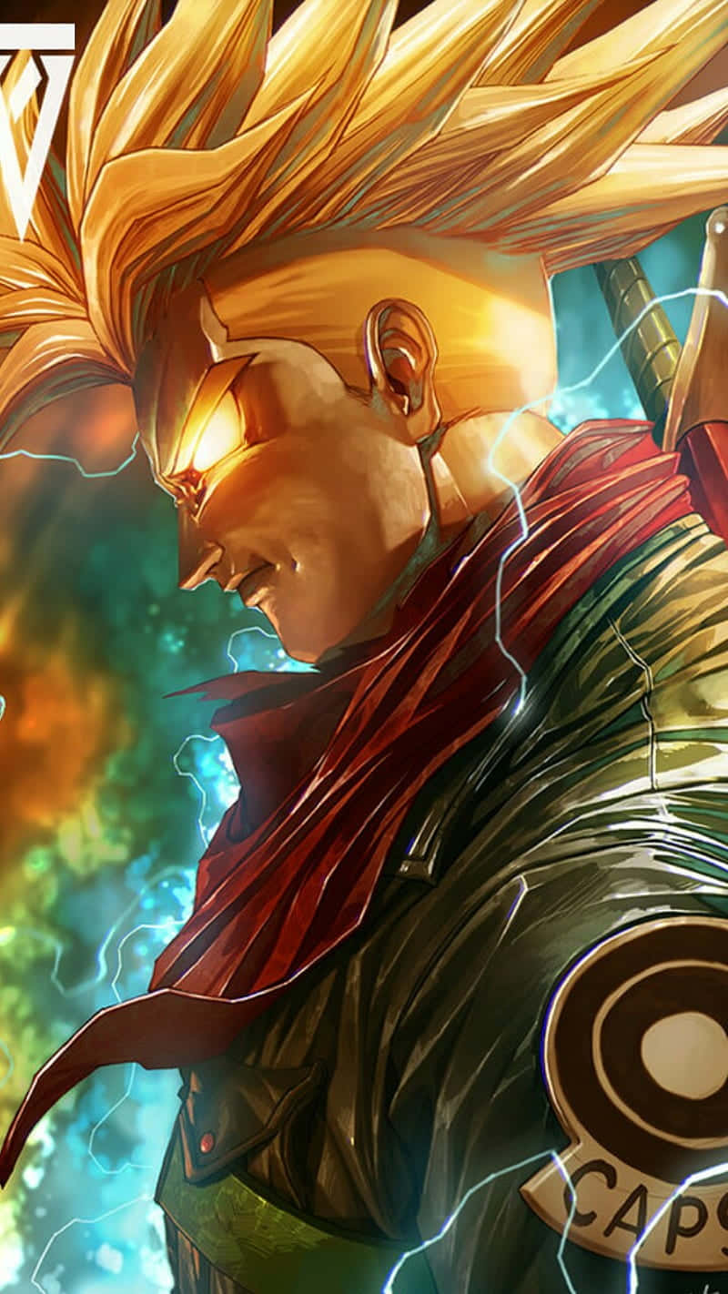 Trunks Phone, anime warrior, spiky golden hair, HD Phone Wallpaper
