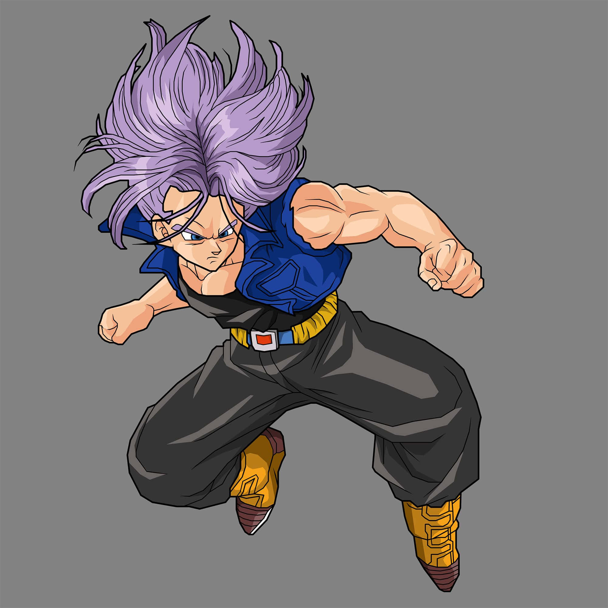 Trunks, anime character, spiky purple hair, Full HD Desktop Wallpaper