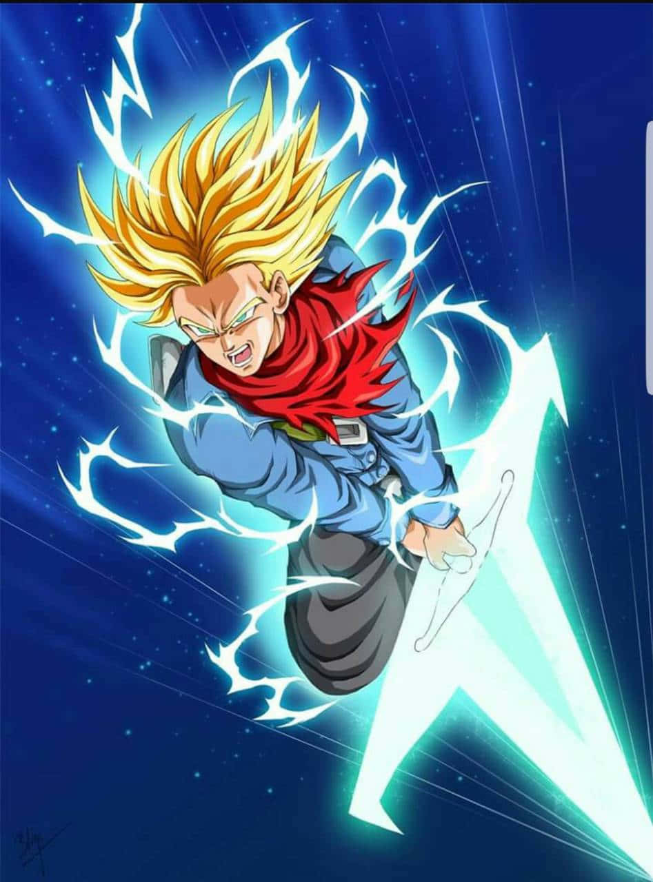 Trunks, green-haired, blue armor, HD Phone Wallpaper