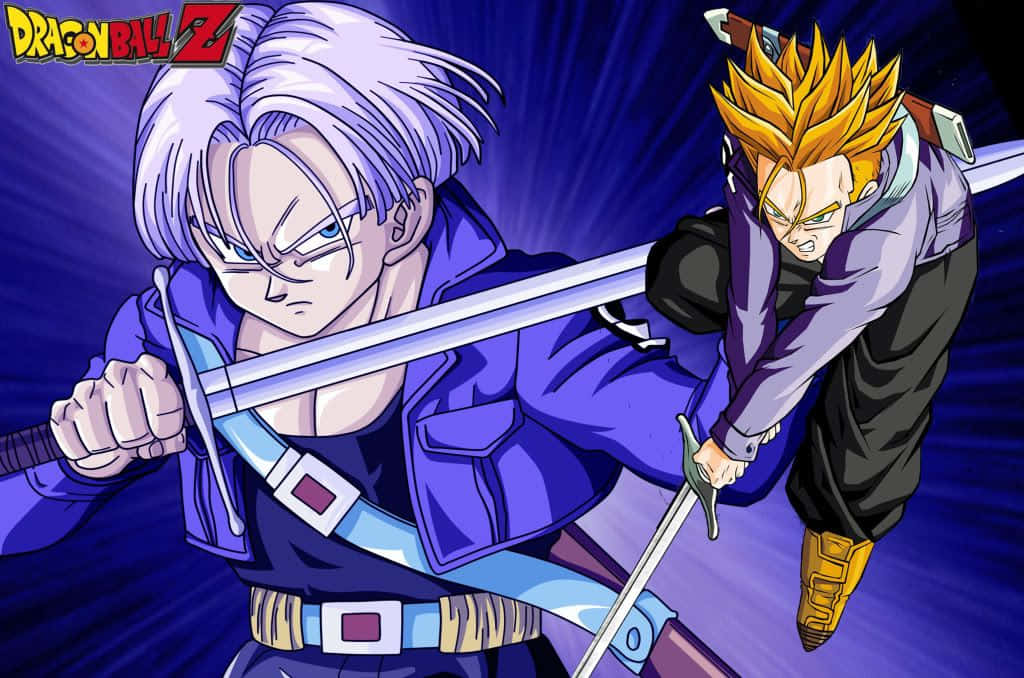Trunks, anime warriors, sword fight, SD Desktop Wallpaper