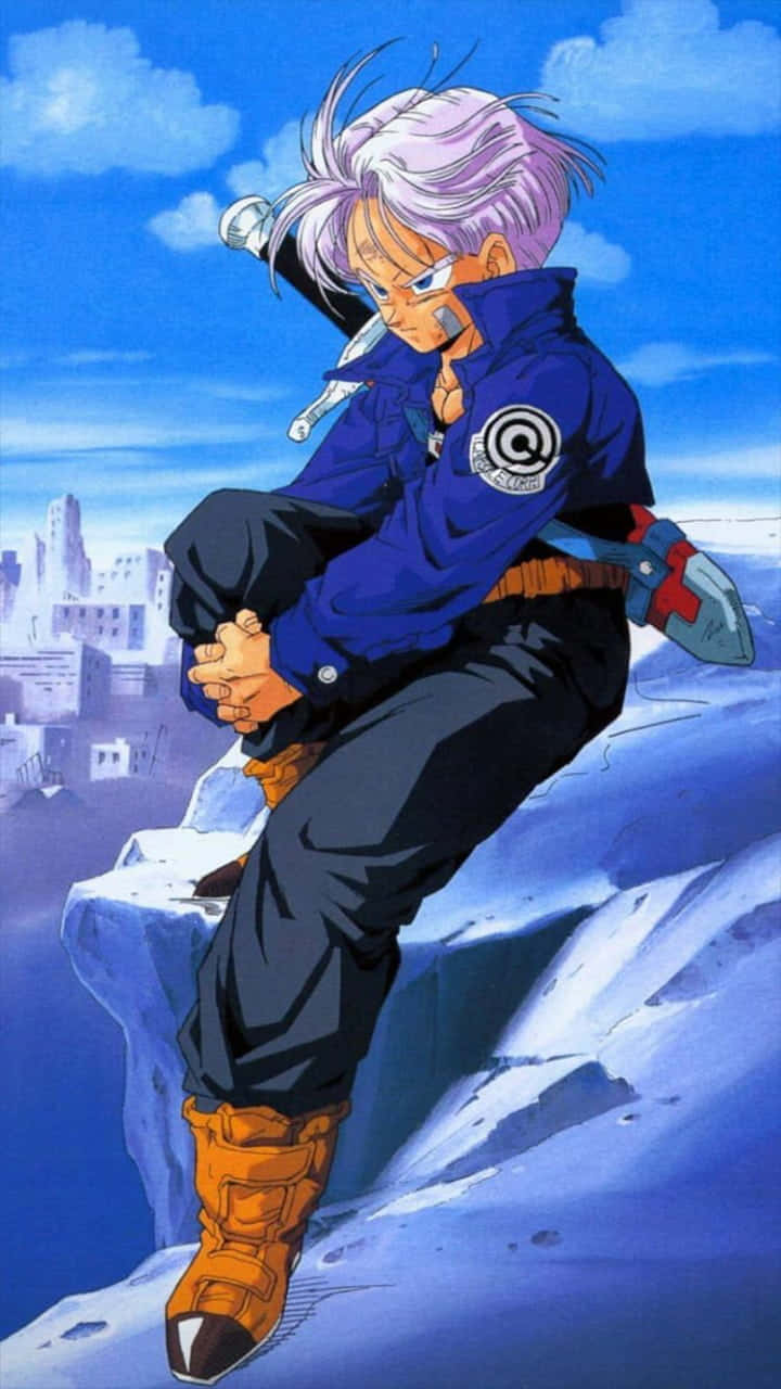 Trunks, silver-haired, blue jacket, HD Phone Wallpaper