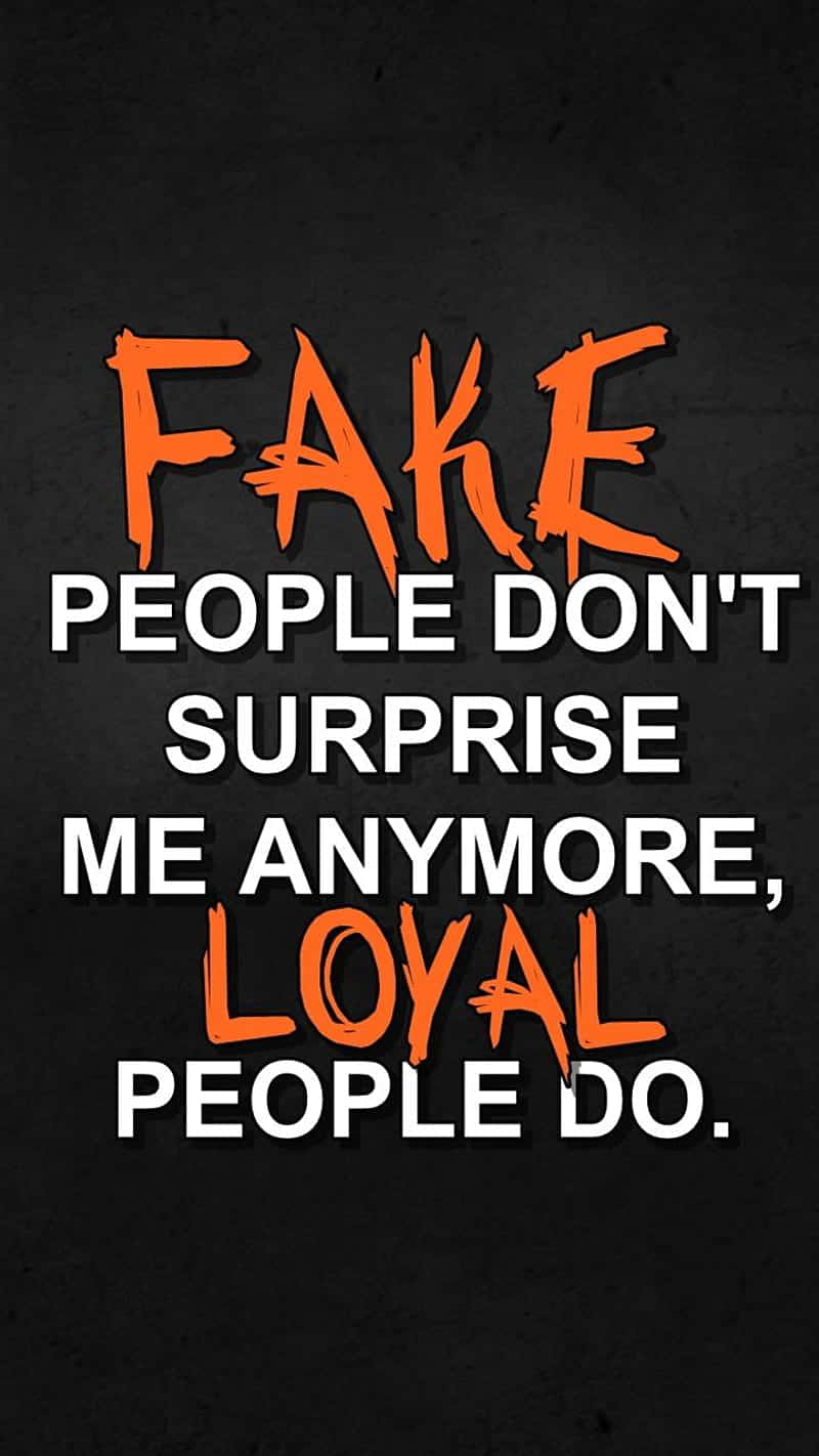 Simple Black Loyal Quote Graphics, Bold orange and white text, textured black background, HD Phone Wallpaper