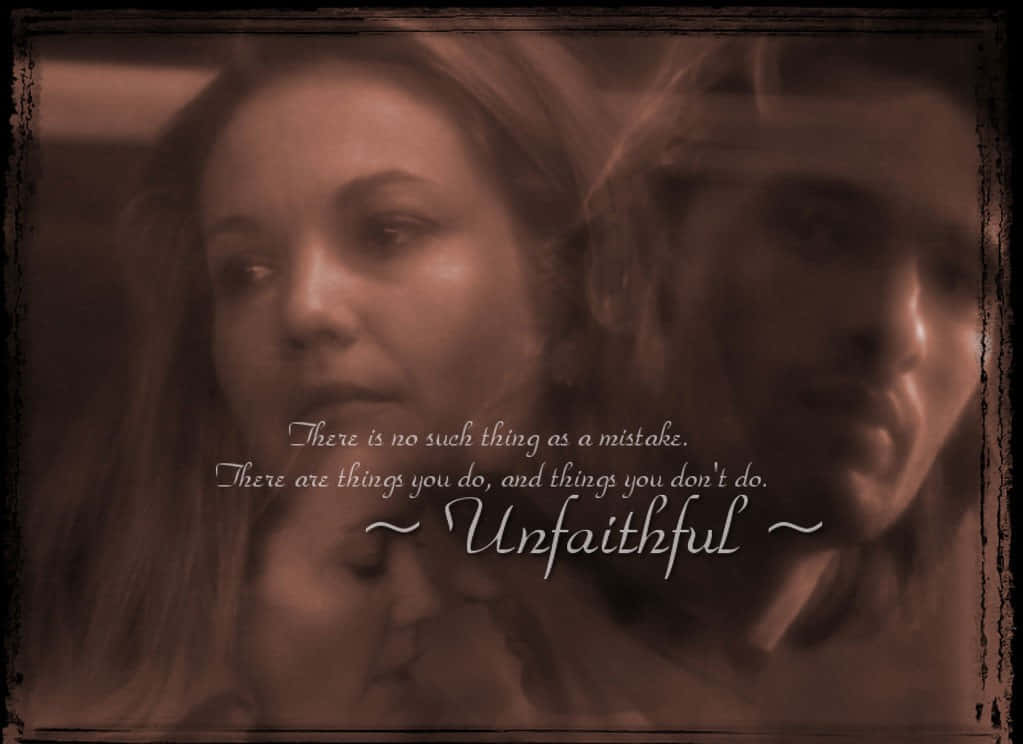Unfaithful, sepia-toned, portrait, SD Desktop Wallpaper