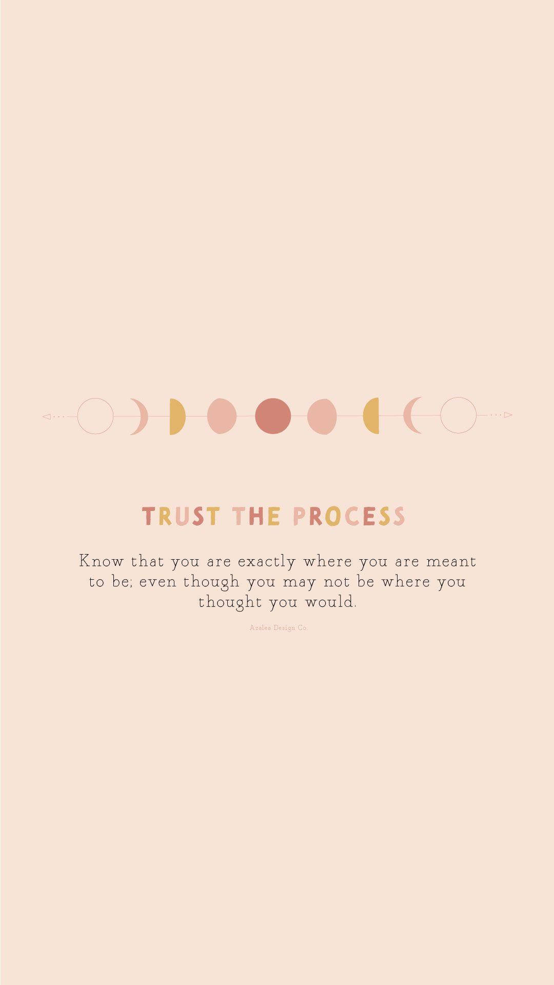 pastel, moon phase icons, motivational quote, Full HD Phone Wallpaper