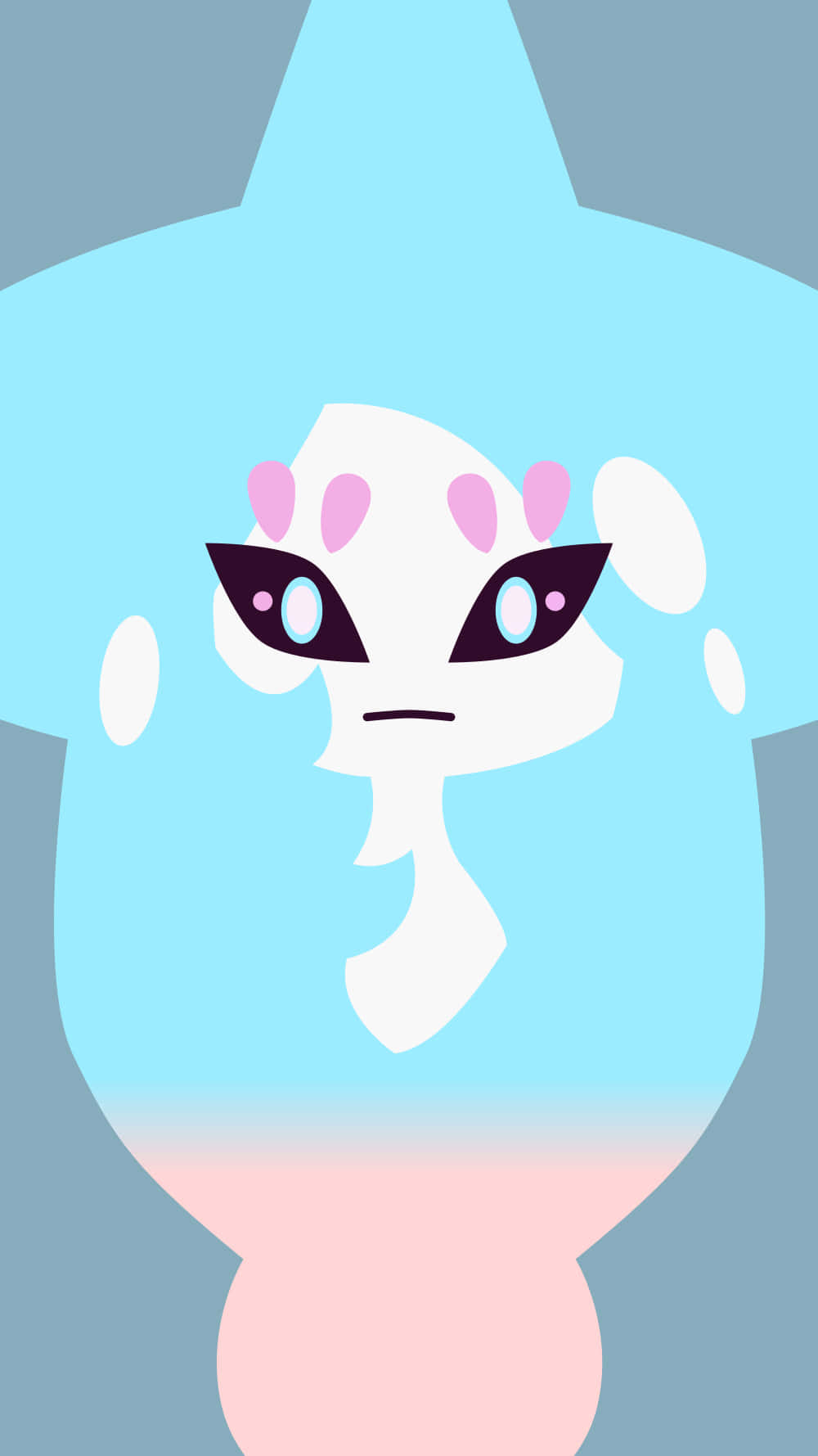 Tsareena, light blue starfish, pink spots, HD Phone Wallpaper