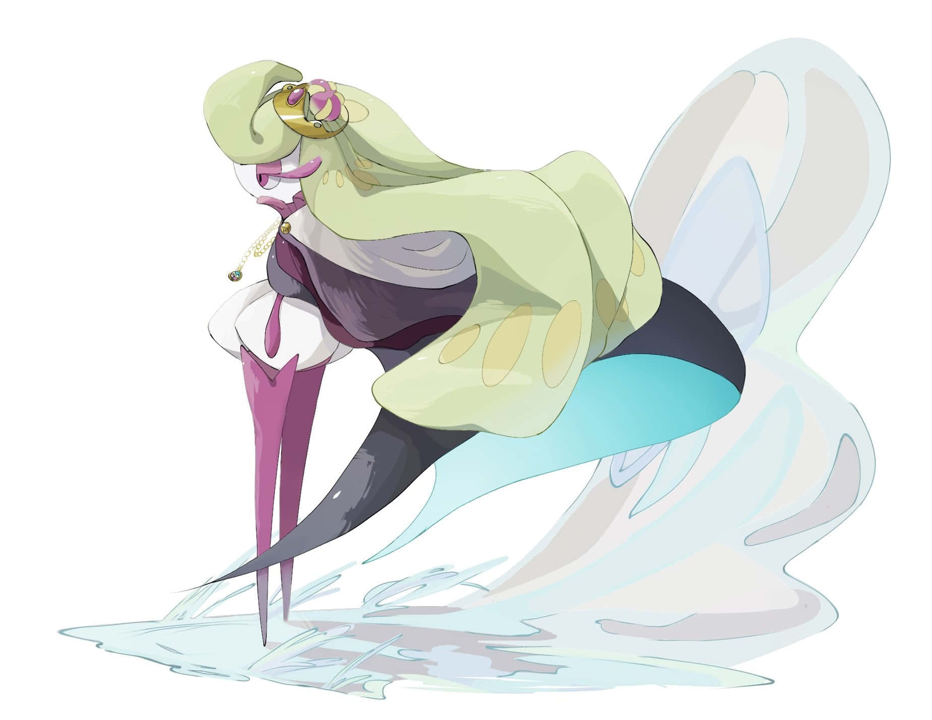 Tsareena, anime, green hair, HD Desktop Wallpaper