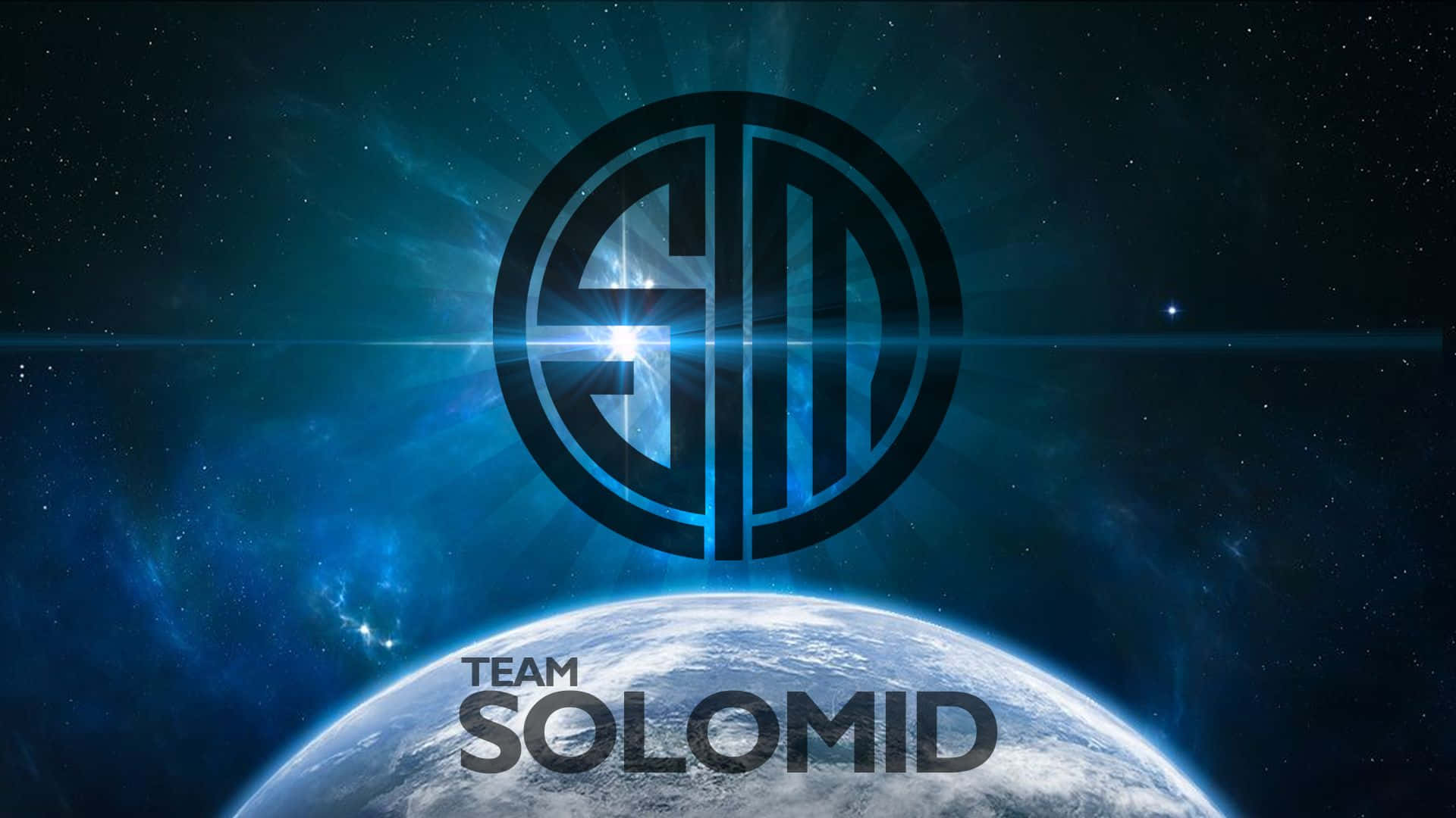 TSM, glowing blue logo, Earth, Full HD Desktop Wallpaper