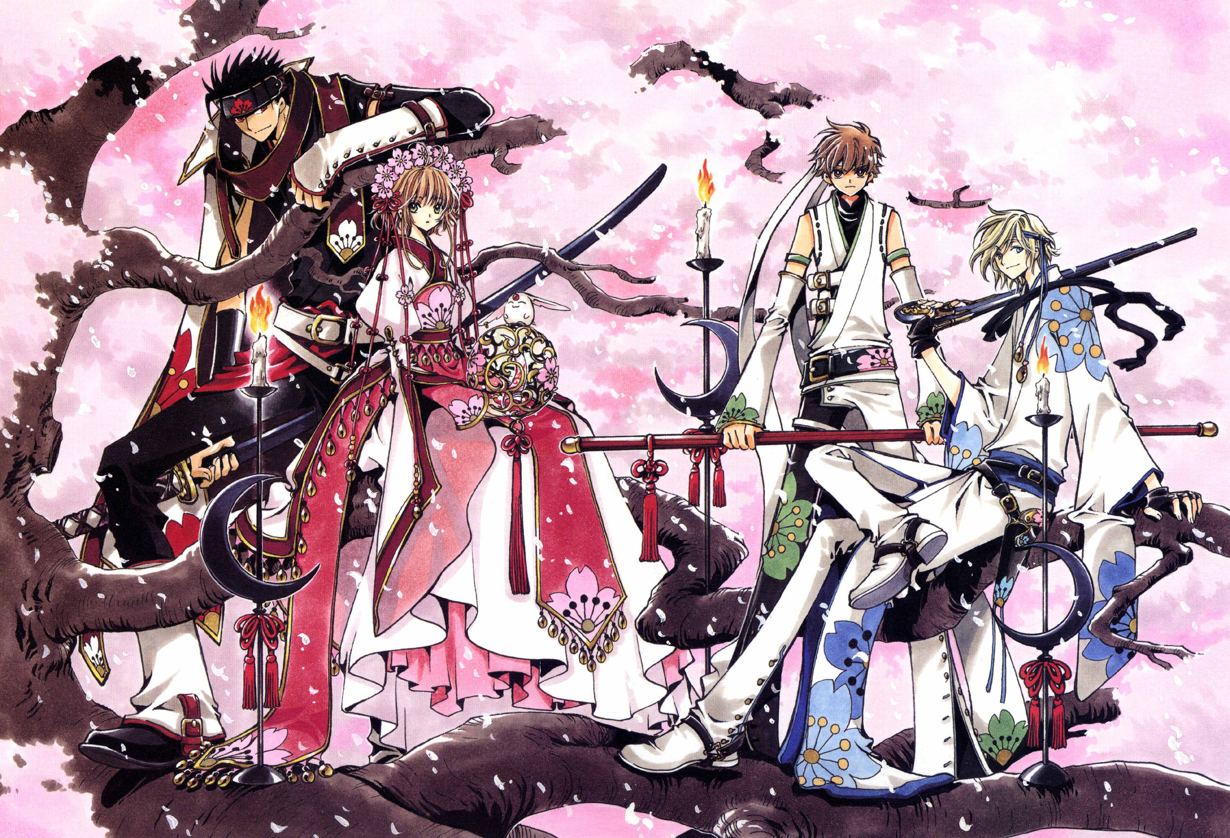 Tsubasa Reservoir Chronicle, cherry tree, cherry blossoms, Full HD Desktop Wallpaper