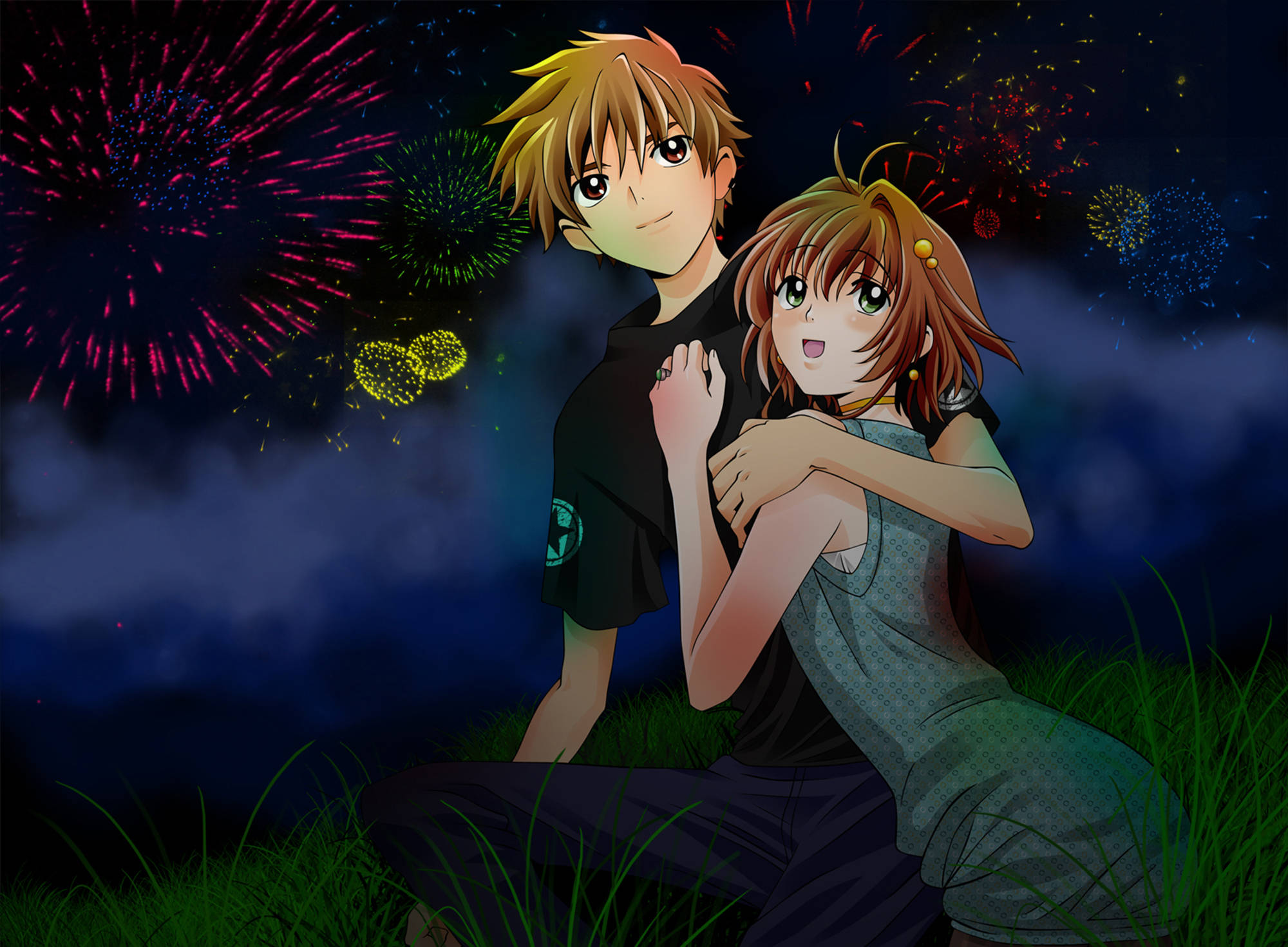 Tsubasa Reservoir Chronicle, New Year, anime teens, Full HD Desktop Wallpaper