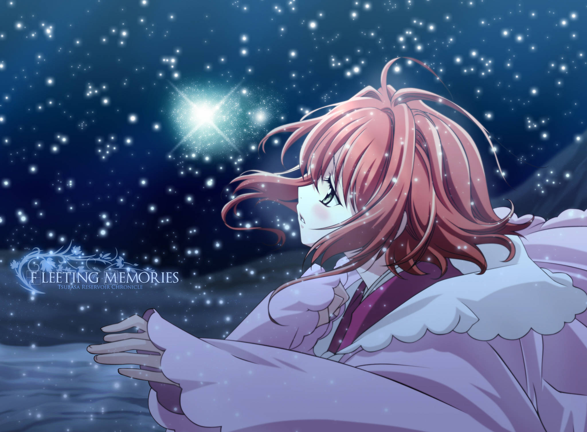 Tsubasa Reservoir Chronicle, pink-haired anime girl, purple coat, Full HD Desktop Wallpaper