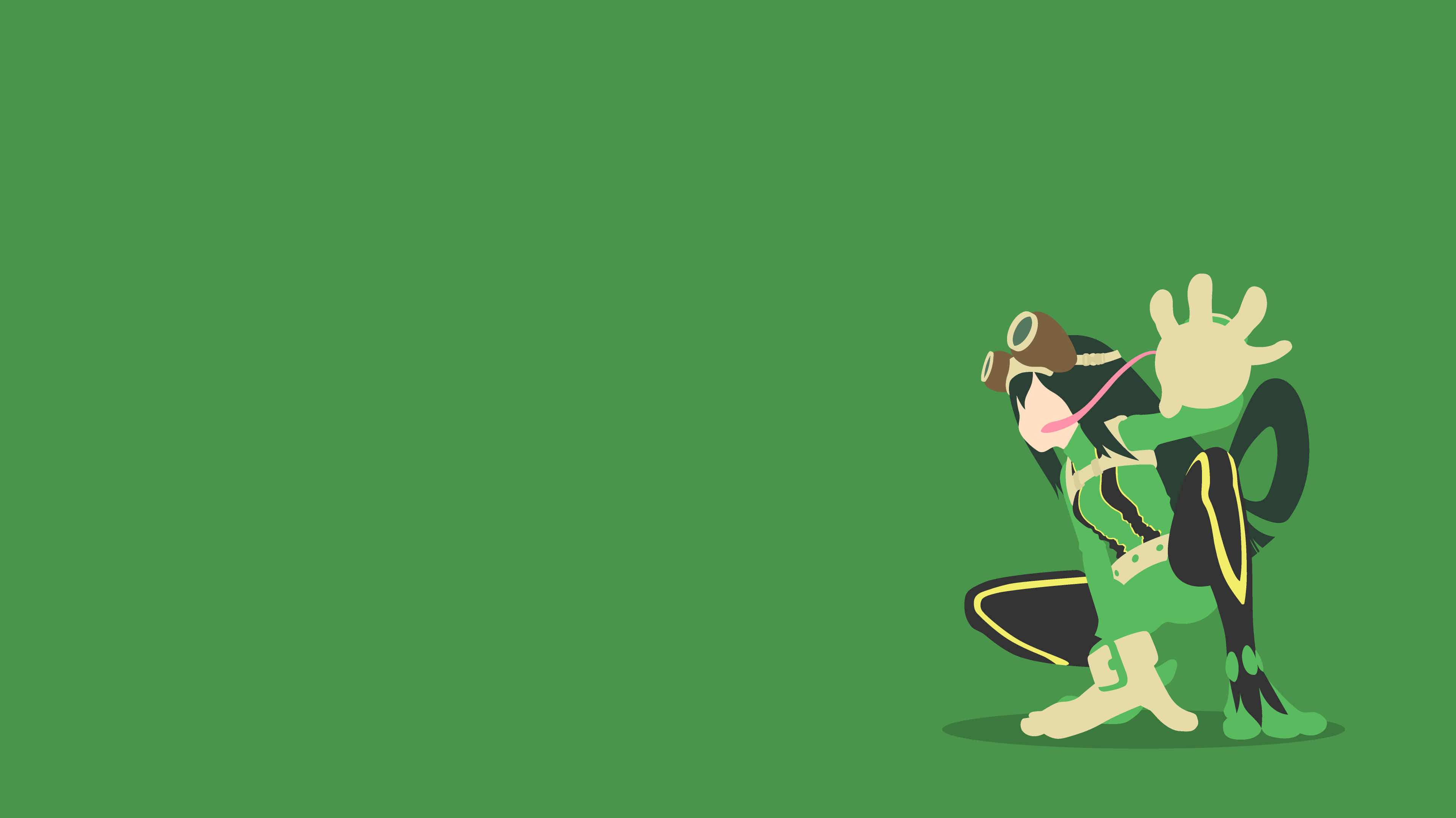 Tsuyu Asui, diving suit, green, 4K Desktop Wallpaper