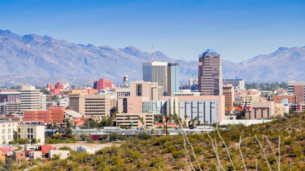 Tucson, Arizona skyline, modern buildings, SD Desktop Wallpaper