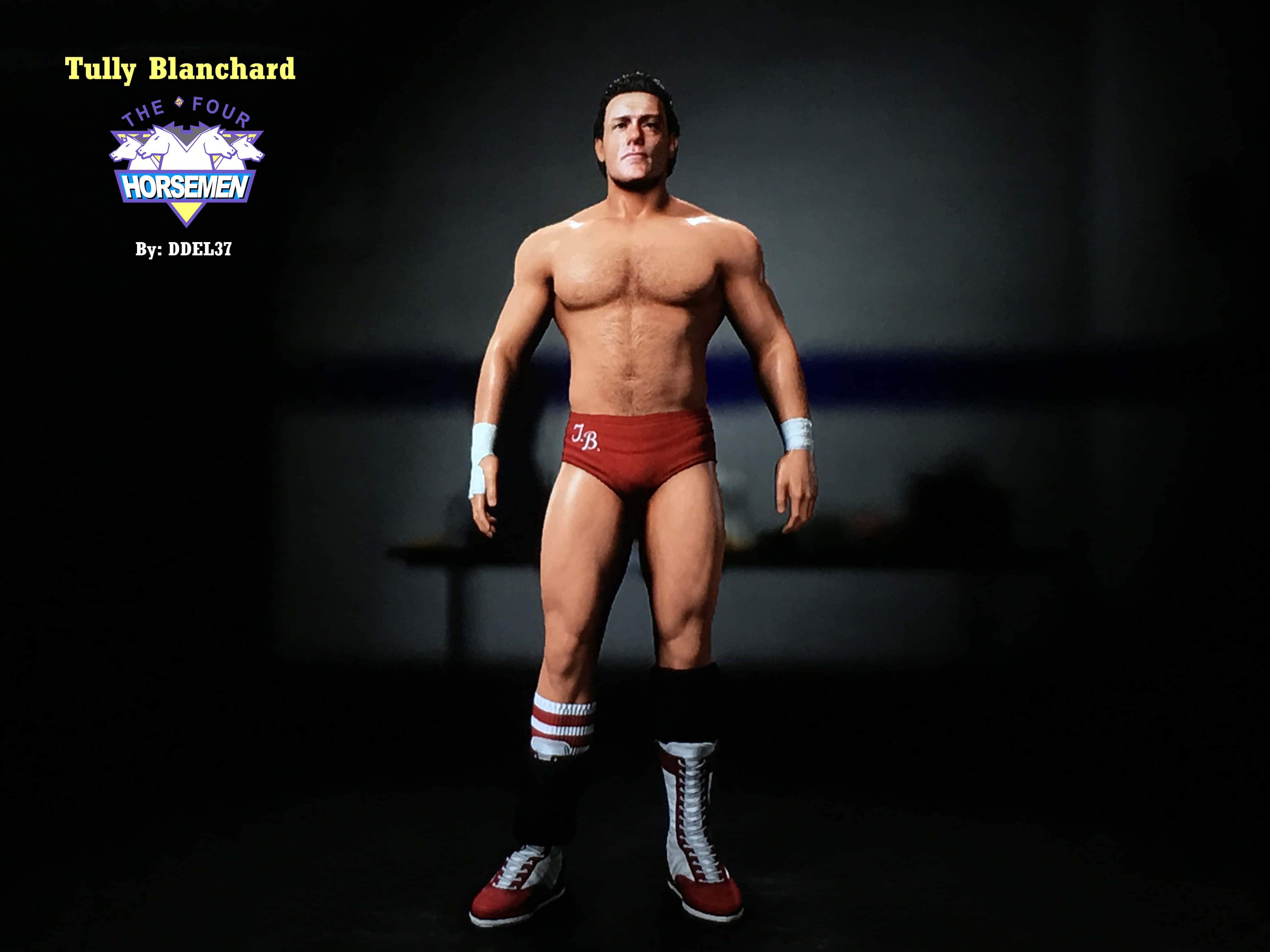 Tully Blanchard, red trunks, boots, 4K Desktop Wallpaper