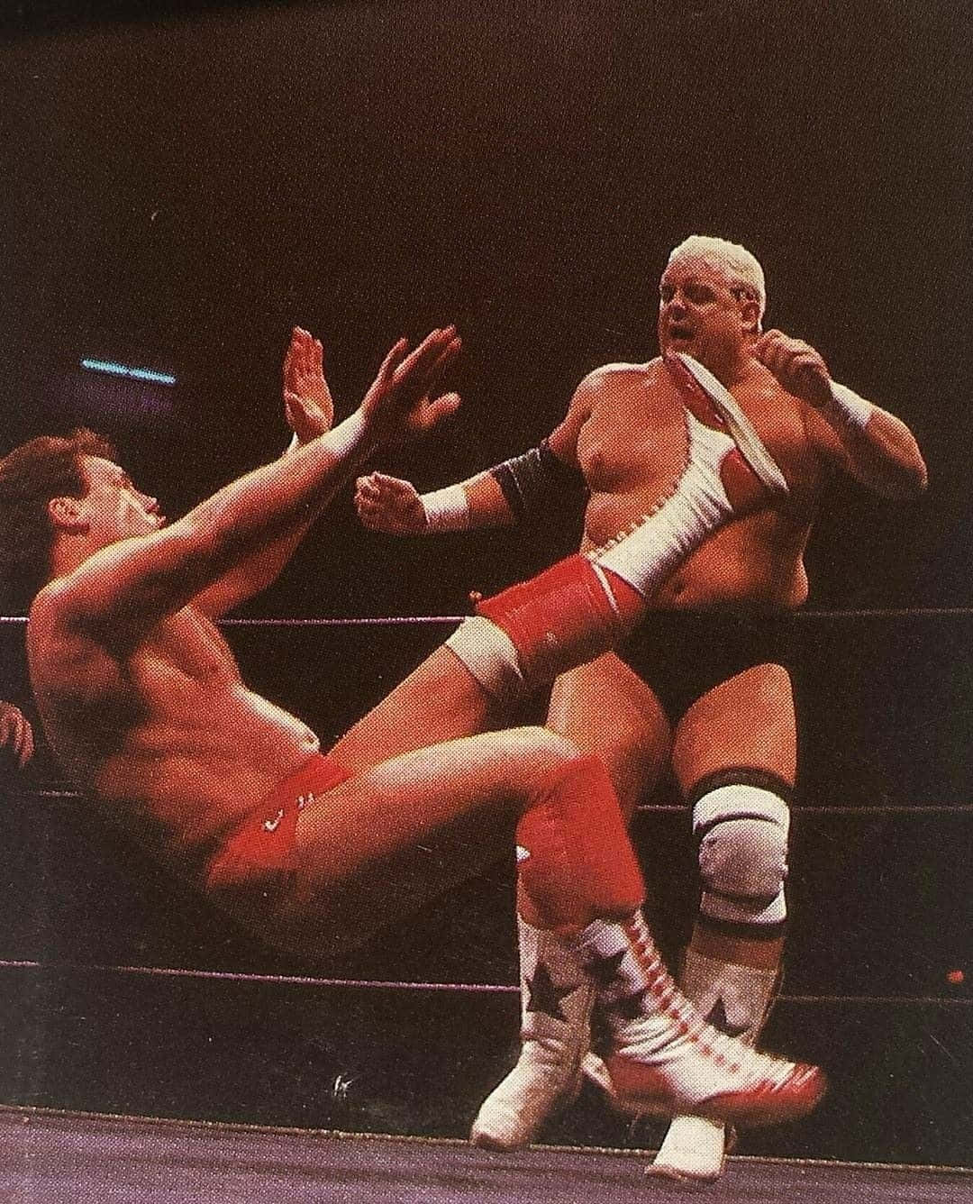 Tully Blanchard, red trunks, white and red gear, HD Phone Wallpaper