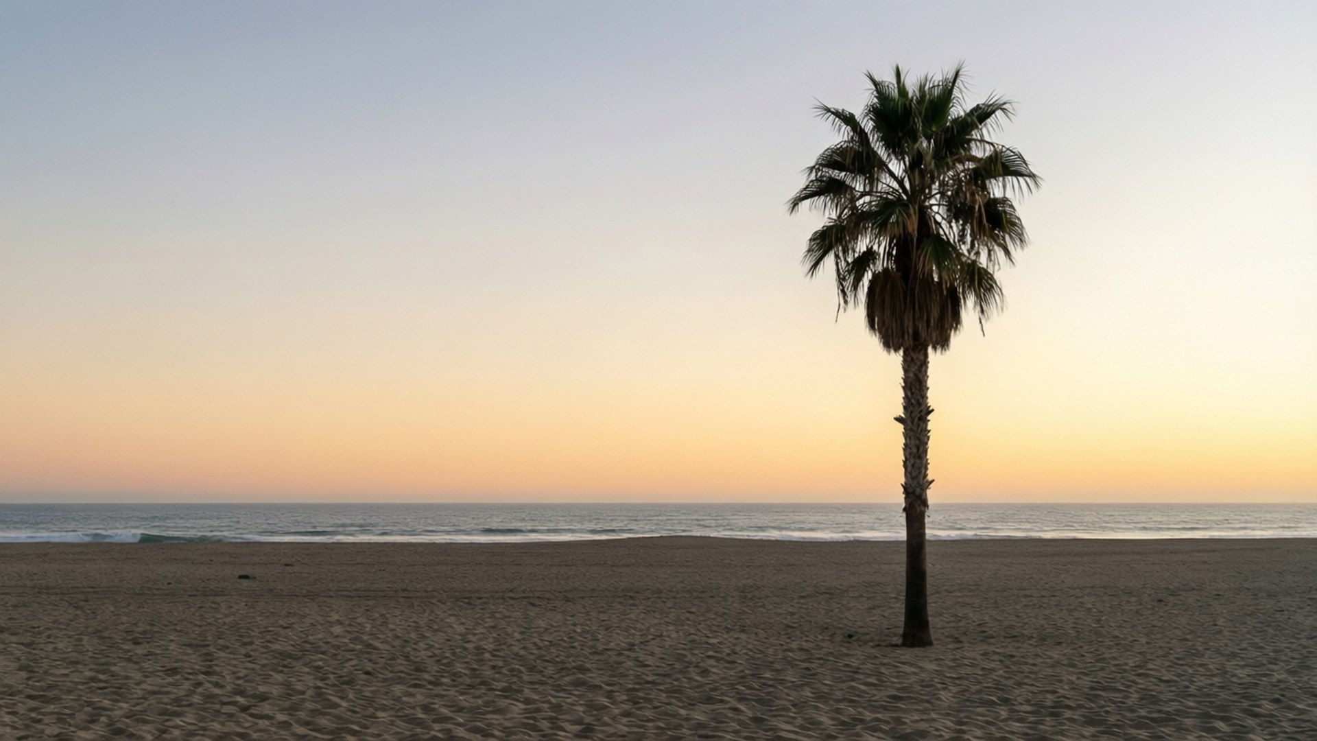 minimal beach sunset, California sunset, Tumblr aesthetic, Full HD Desktop Wallpaper