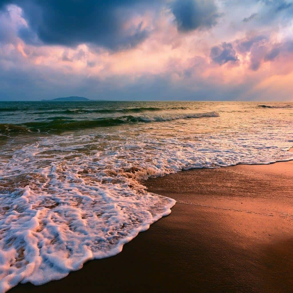 Tumblr iPad, Sunset, beach, SD Desktop Wallpaper