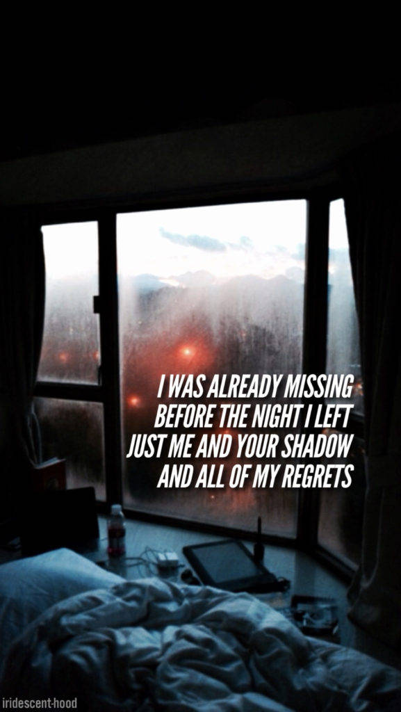 Tumblr iPhone, dimly lit bedroom, fogged window, SD Phone Wallpaper
