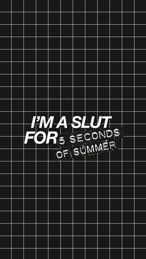 5 Seconds Of Summer, Tumblr iPhone, black grid background, SD Phone Wallpaper